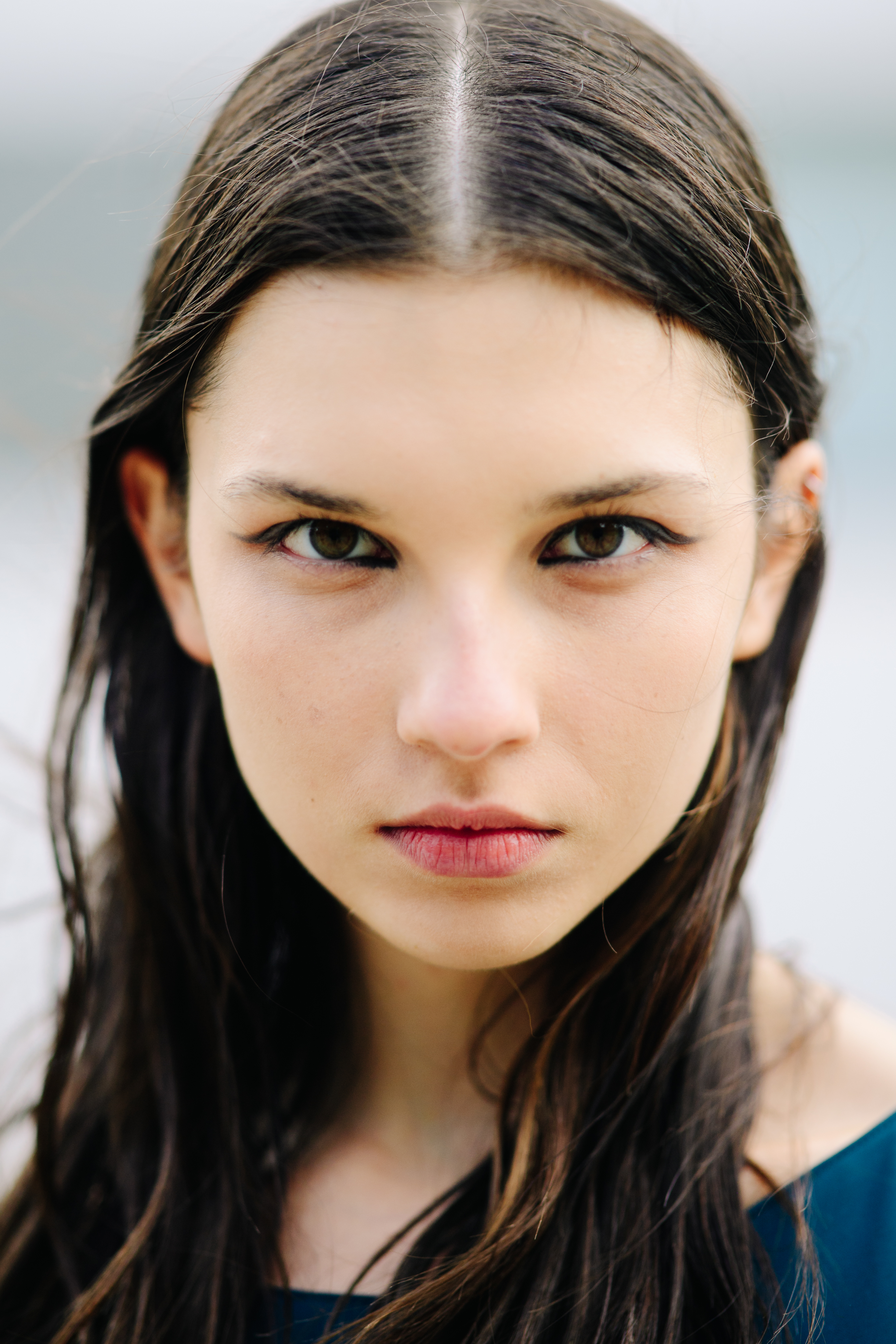 Portrait of a young female model