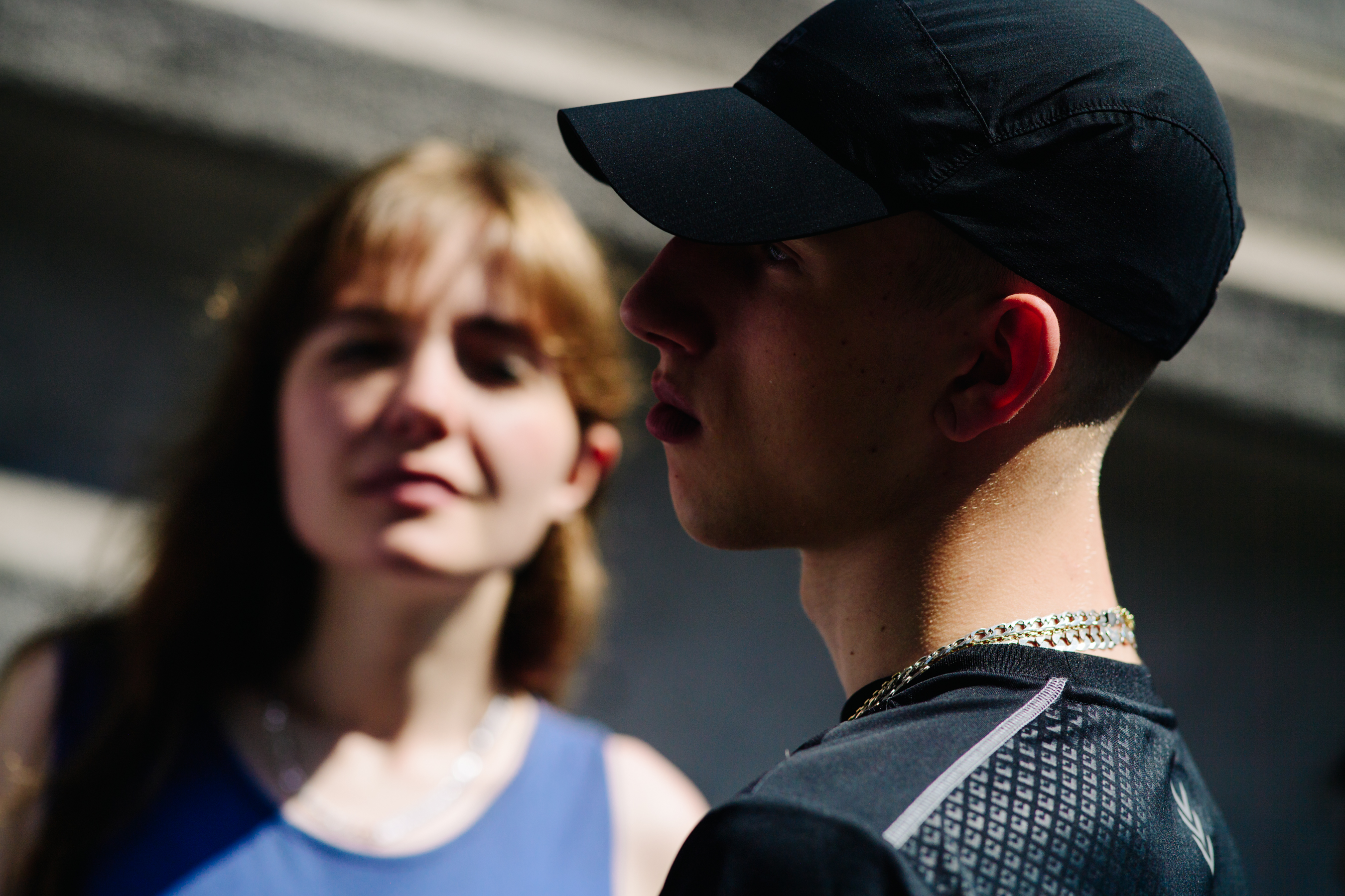 Russian male model wearing Nike