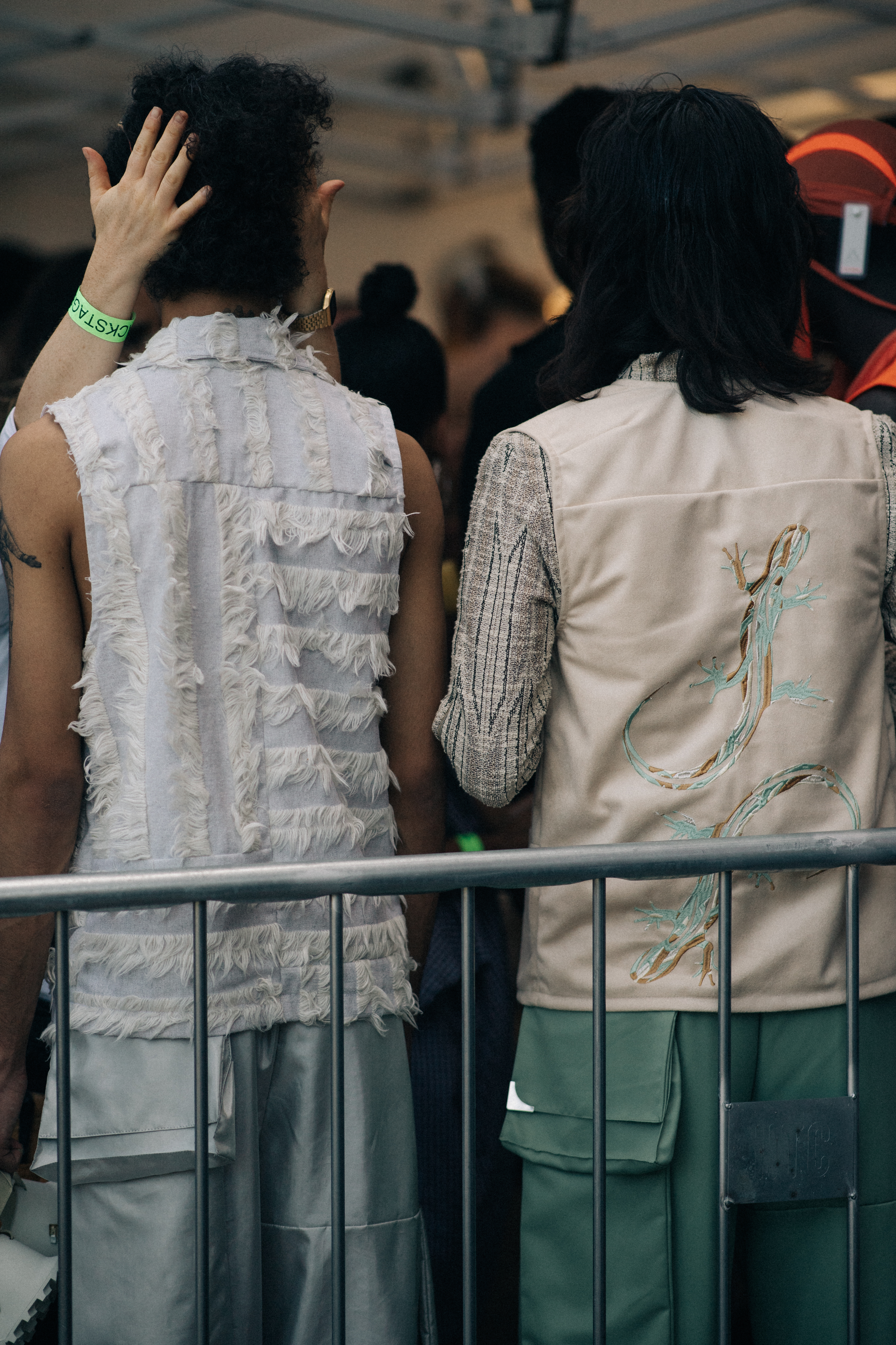 Male models wearing cotton jackets