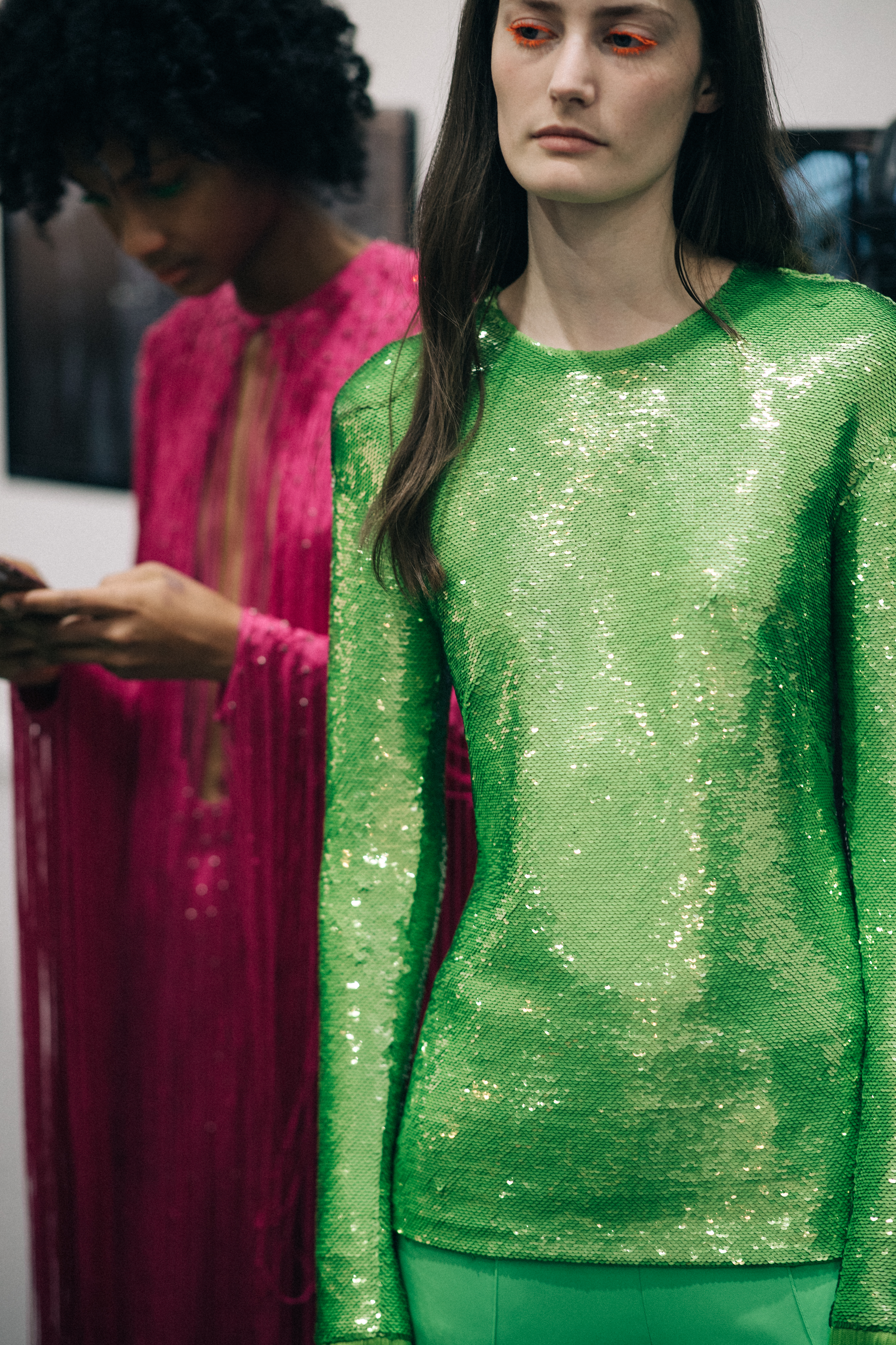 Viktoria Machajdik before Pucci show