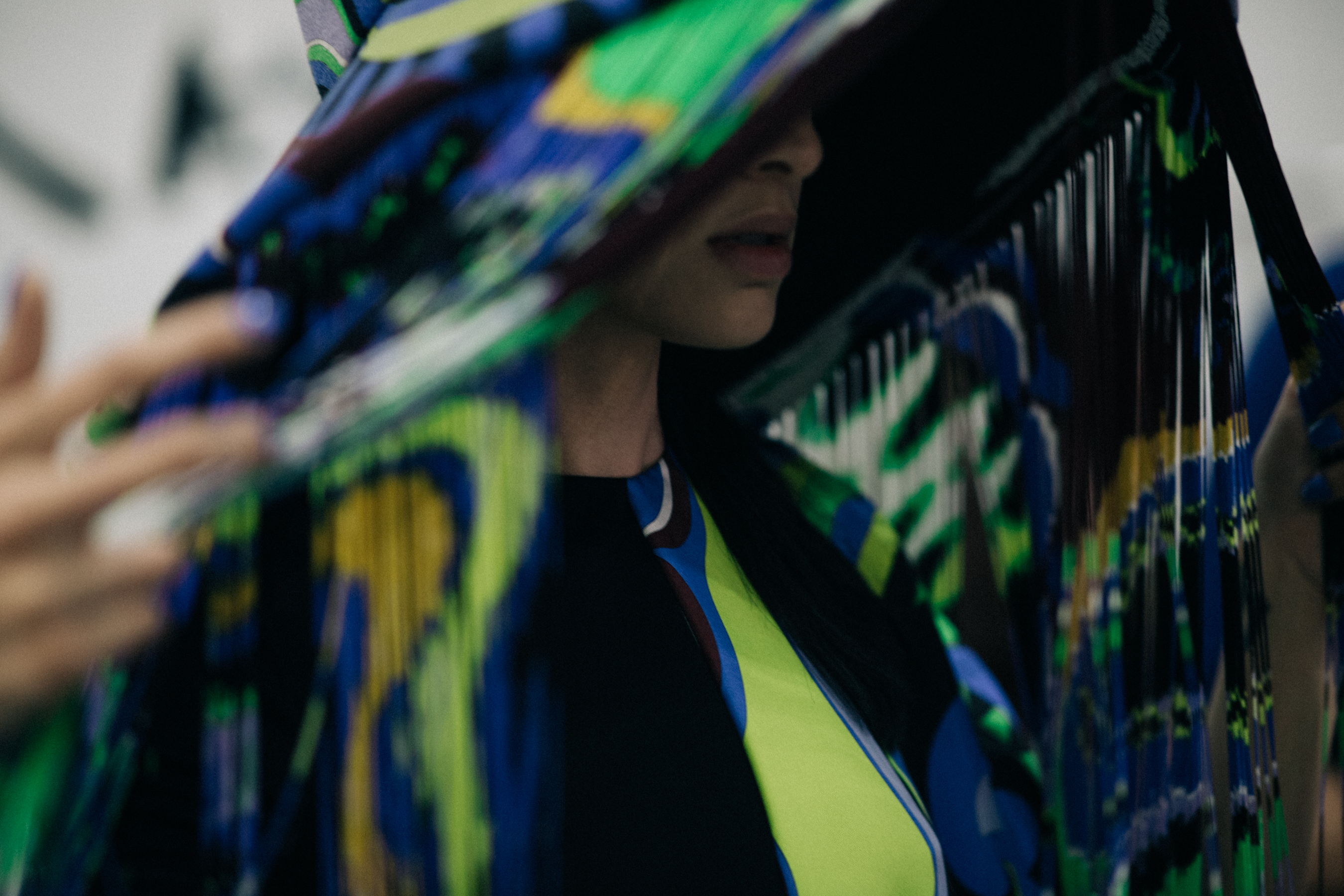 Aliyah Morgan at Emilio Pucci backstage