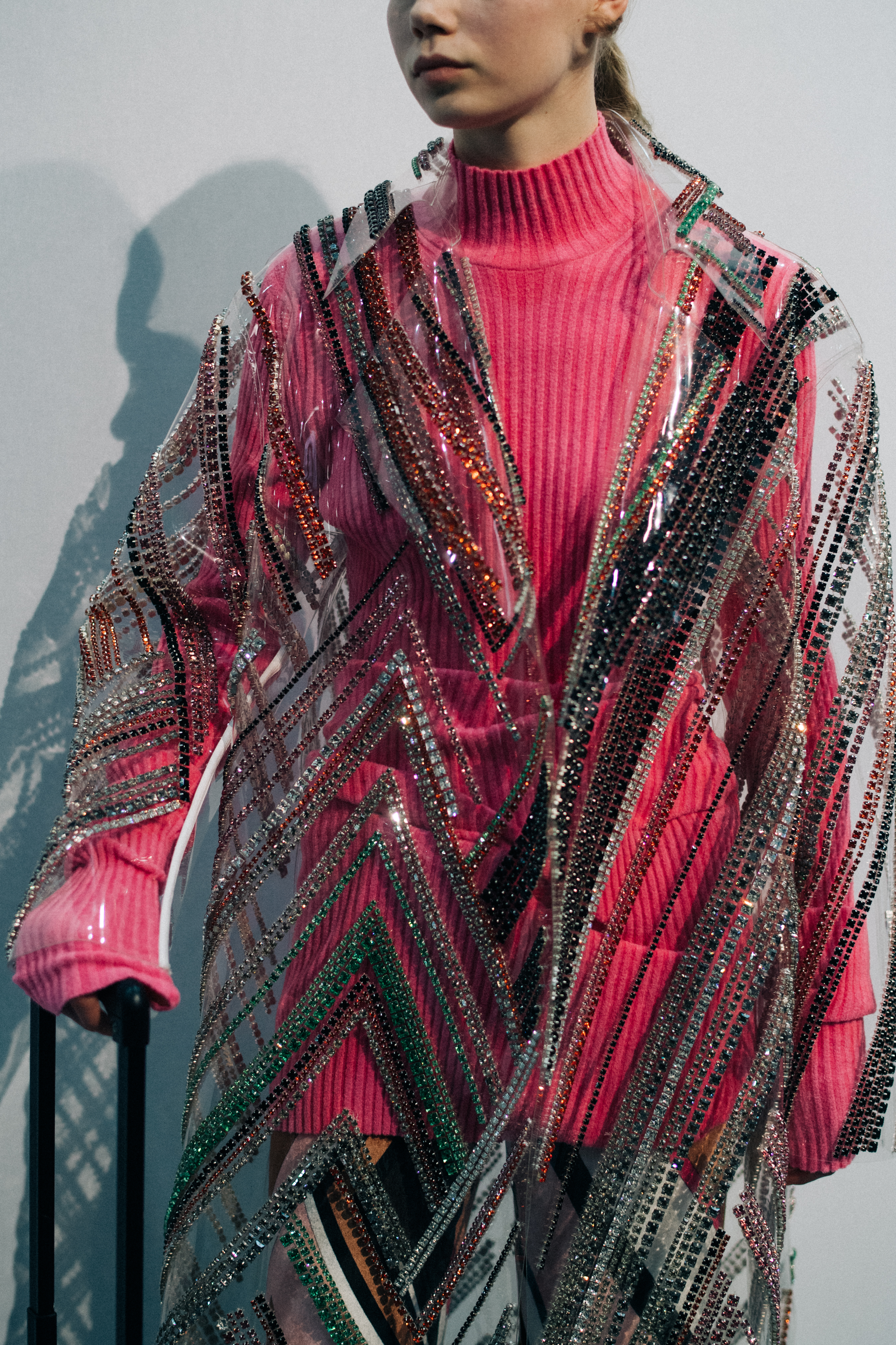 Rebekka Eriksen before Emilio Pucci show