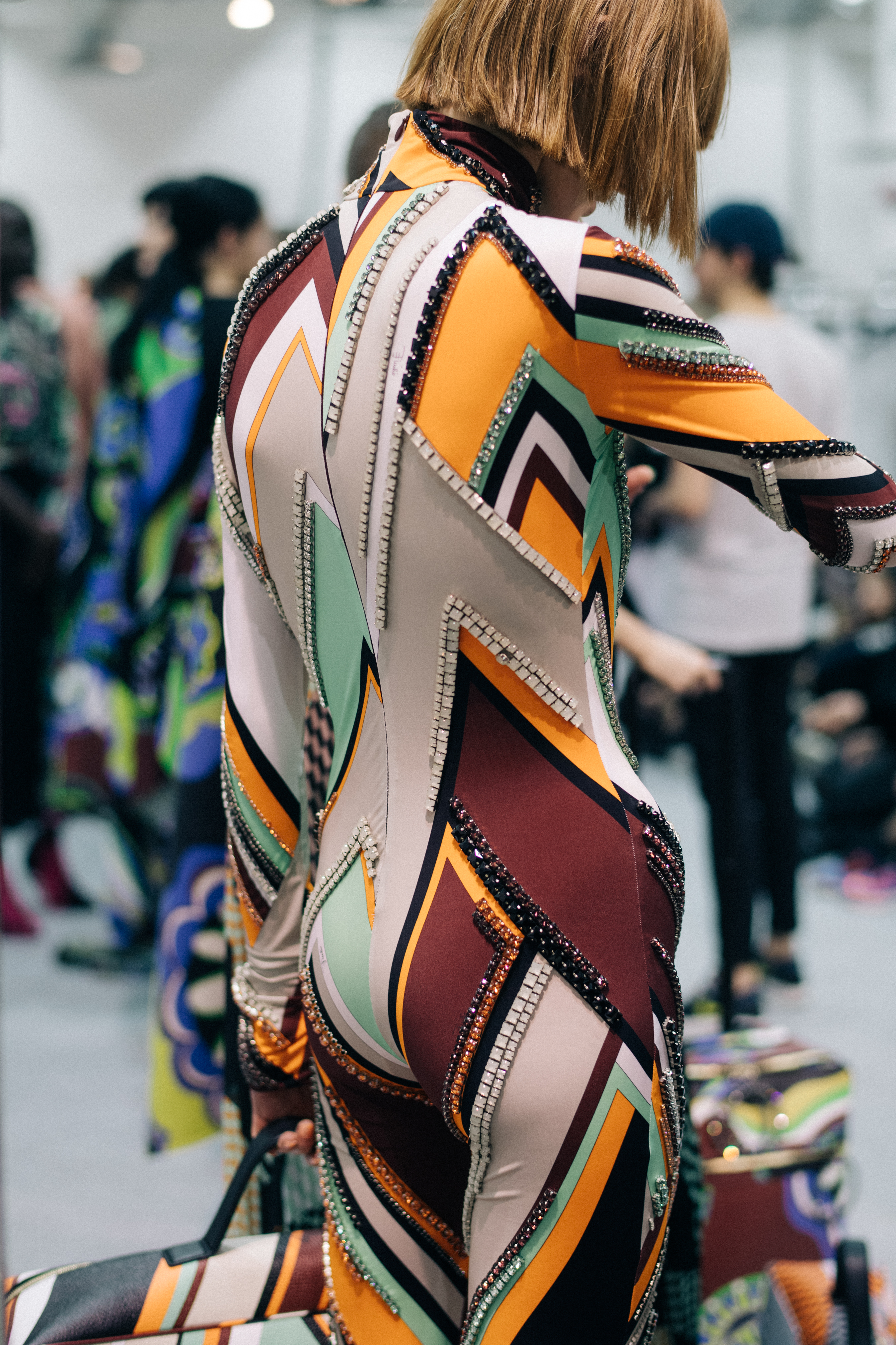 Ina Maribo Jensen at Pucci backstage