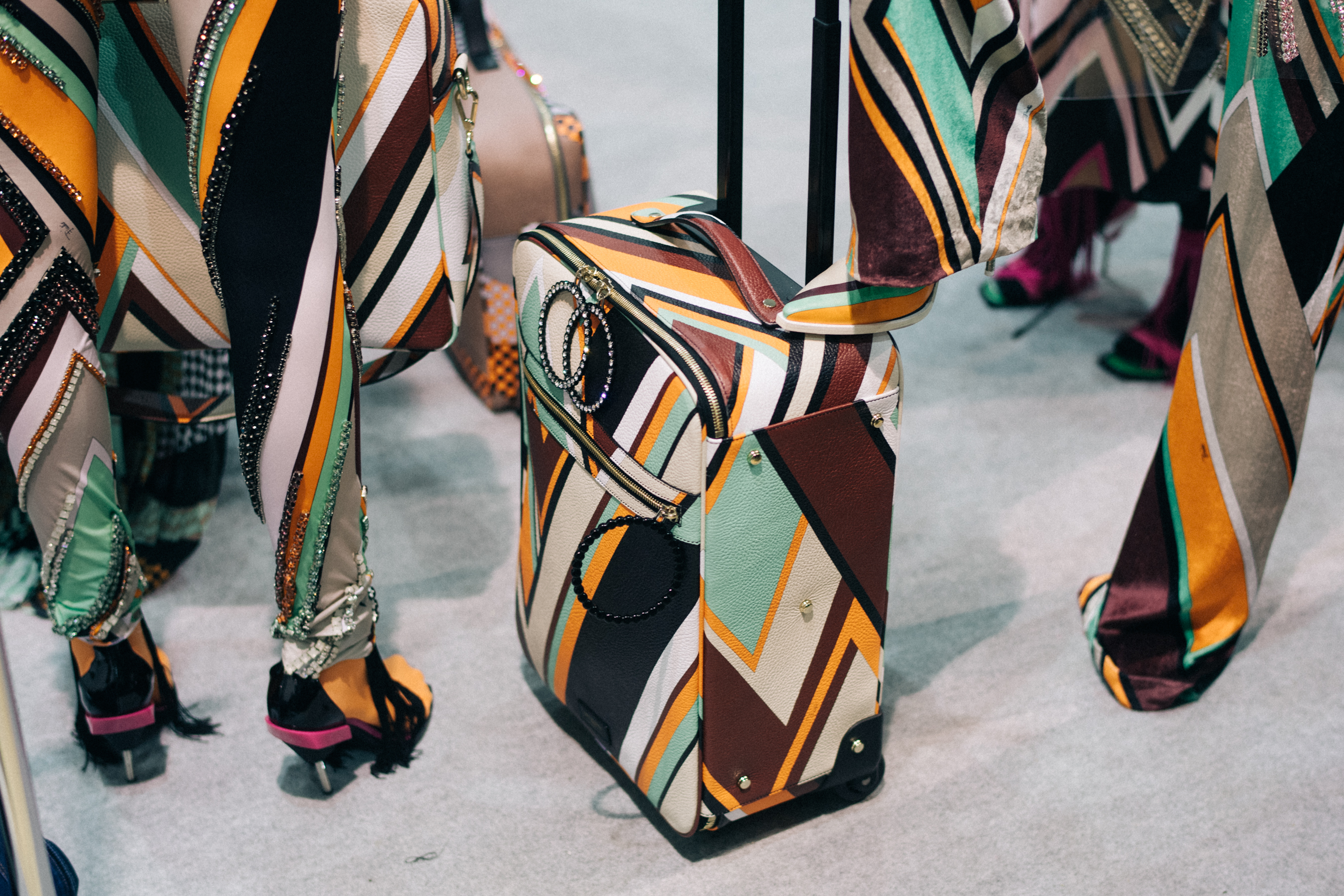 Detail of a Pucci travel bag
