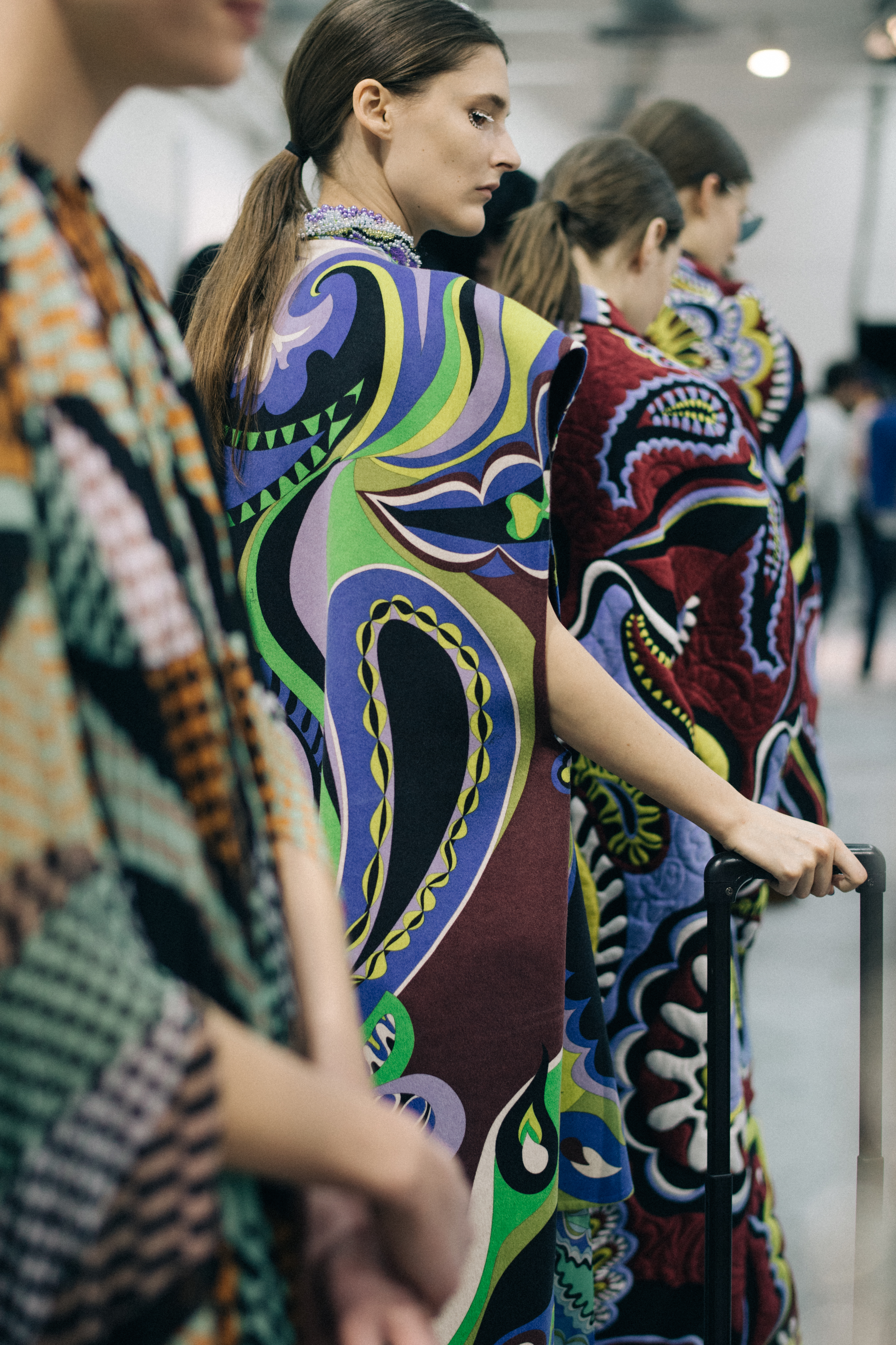 Marie Piovesan at Pucci backstage