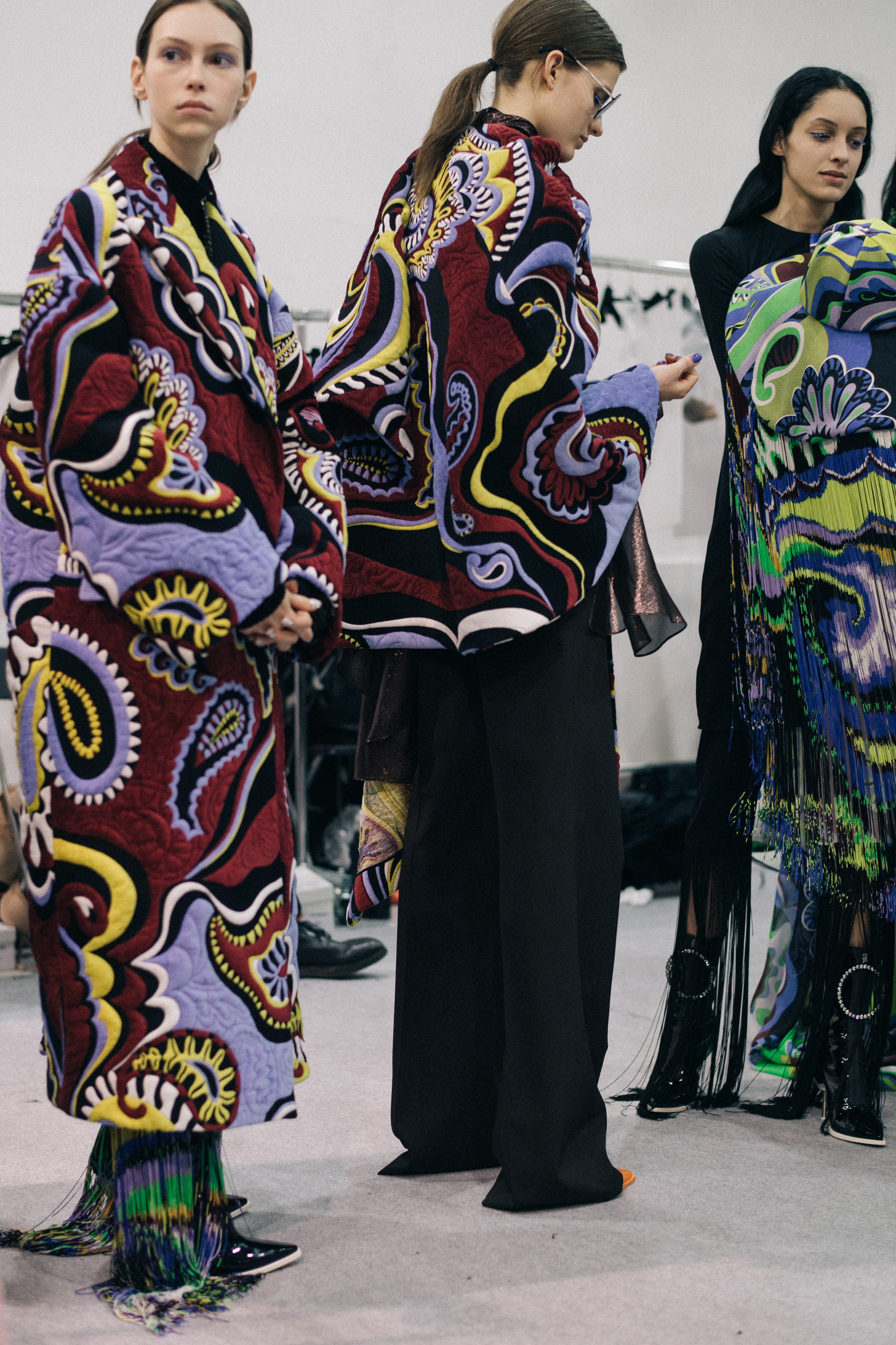 Lorena Maraschi before Pucci runway