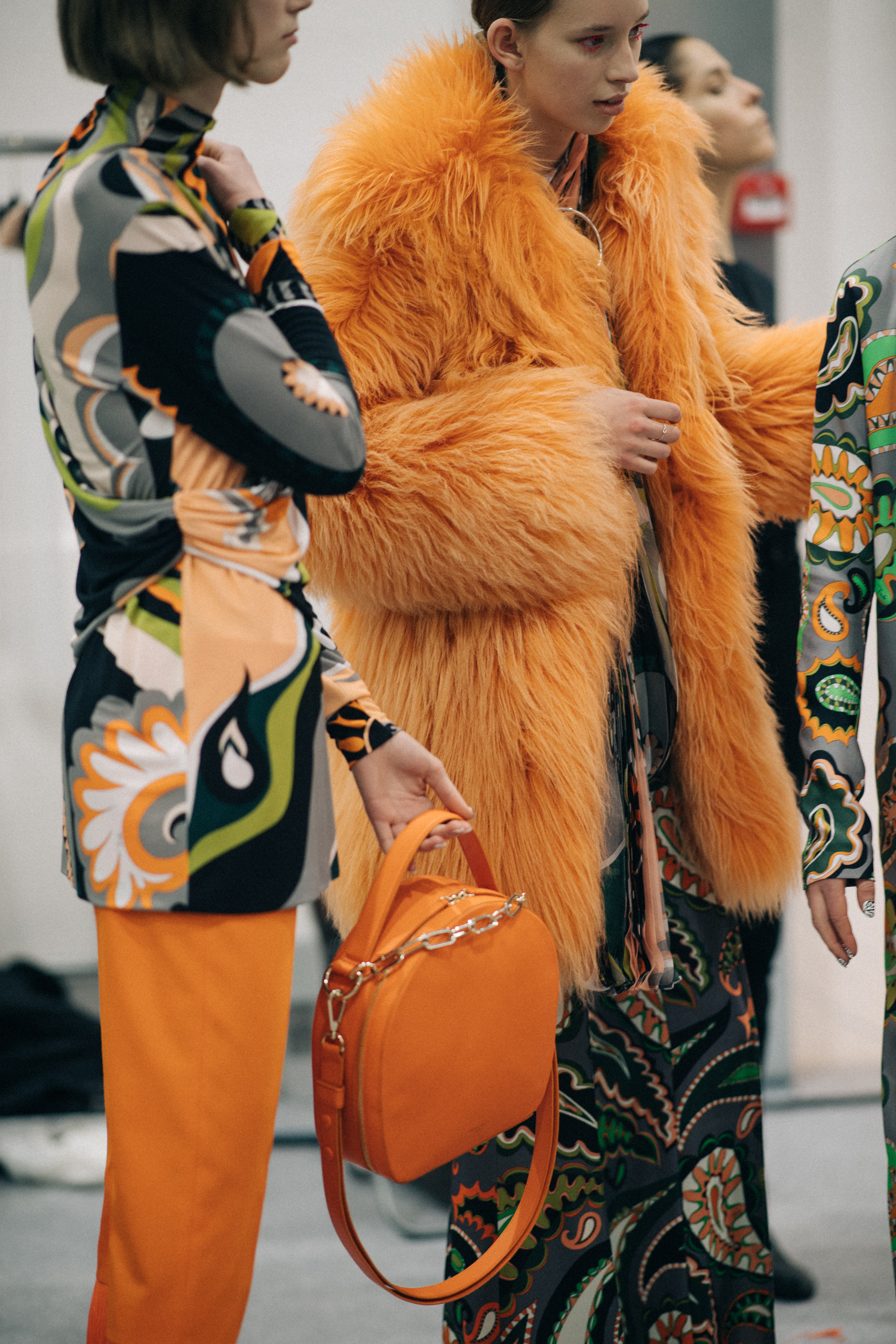 Kerrigan Clark before Pucci runway