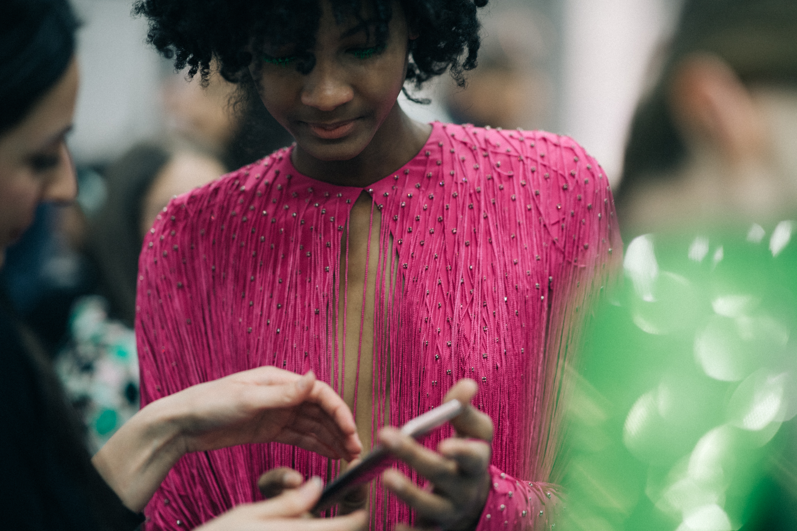 Dany Rose Langeron at Pucci backstage