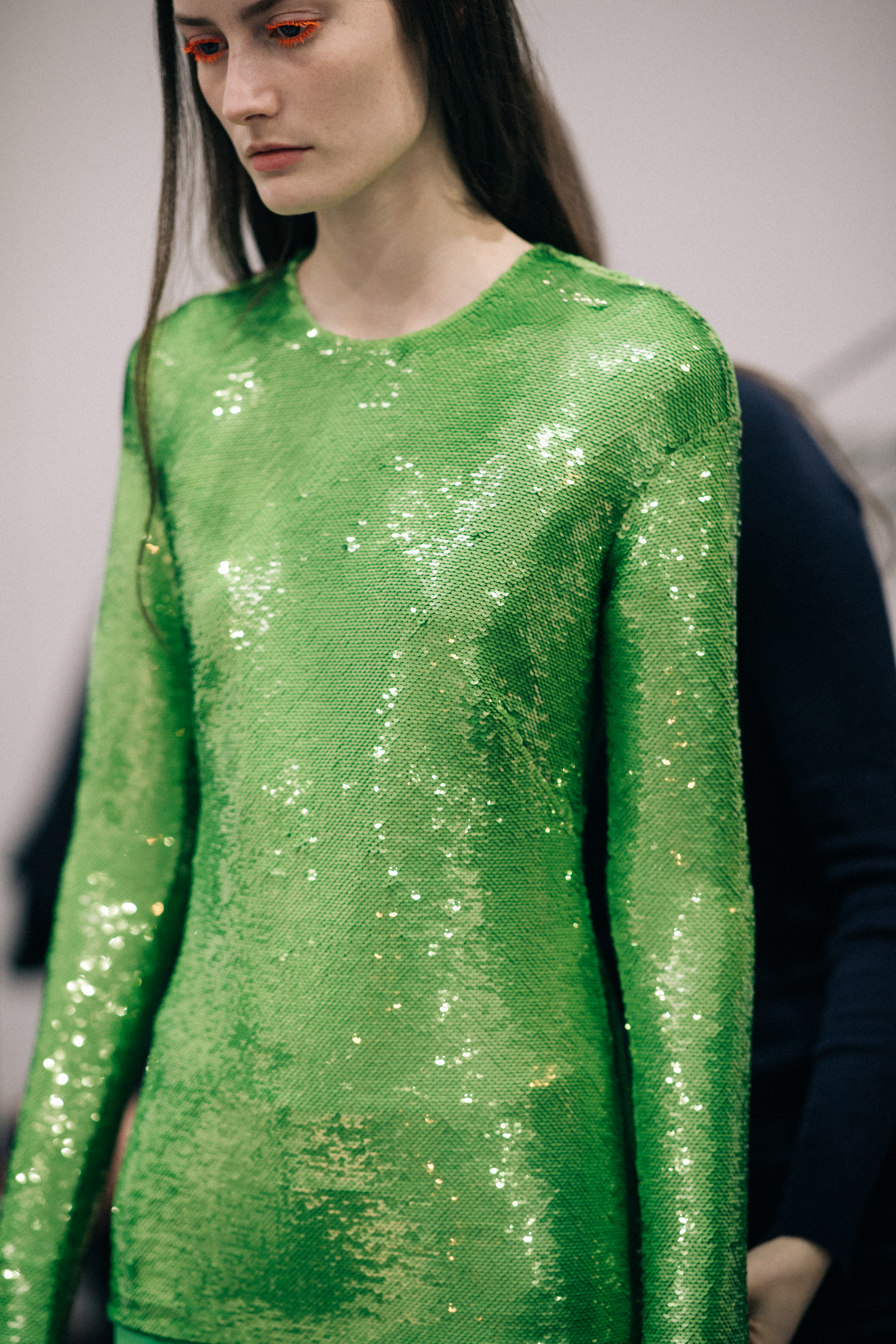 Viktoria Machajdik at Emilio Pucci backstage