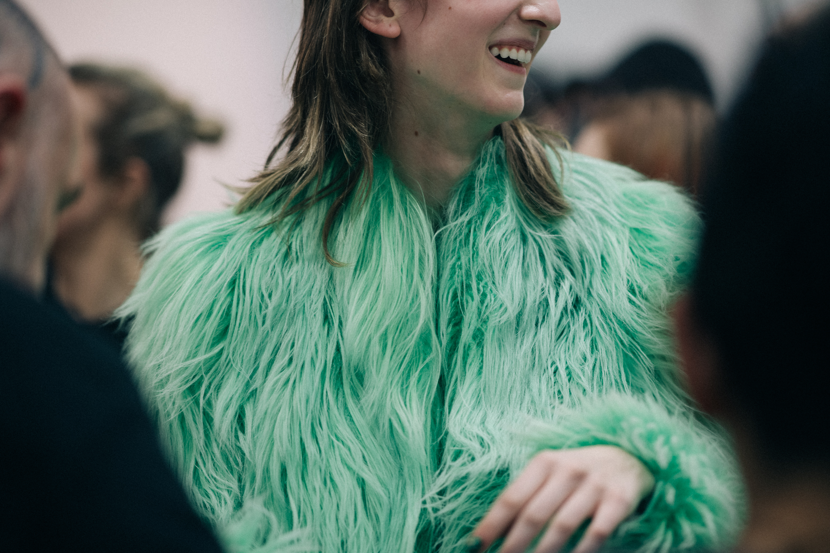 Detail of an Emilio Pucci fur coat