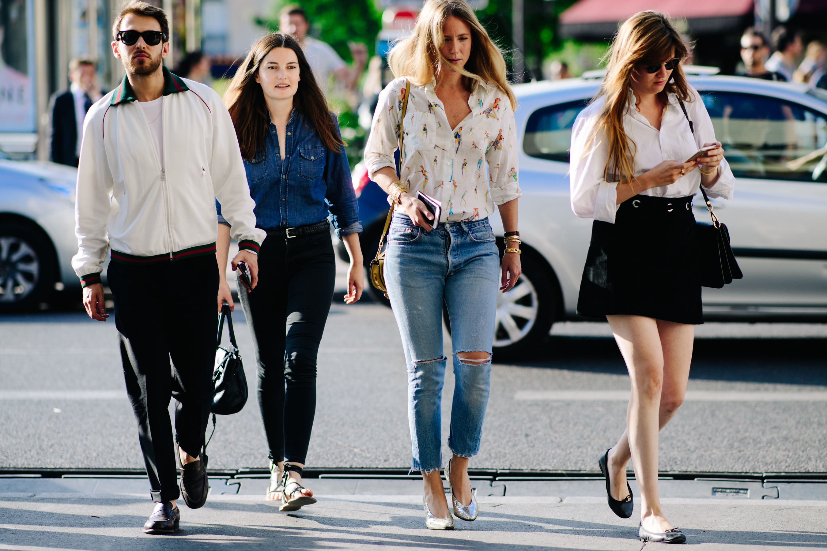 Jennifer Neyt walking with friends