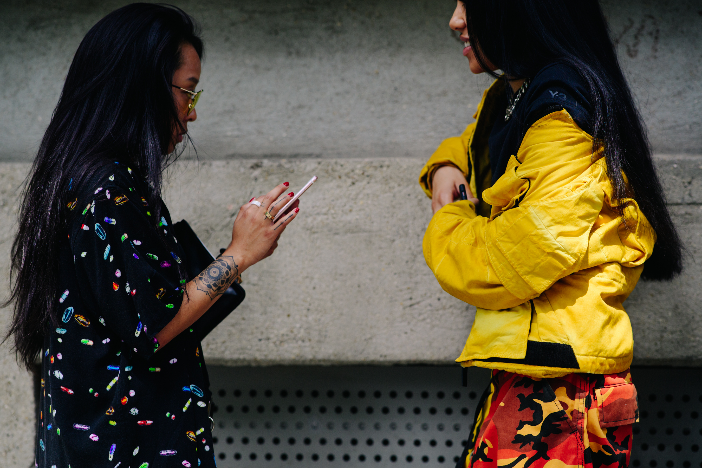Woman chatting with each other