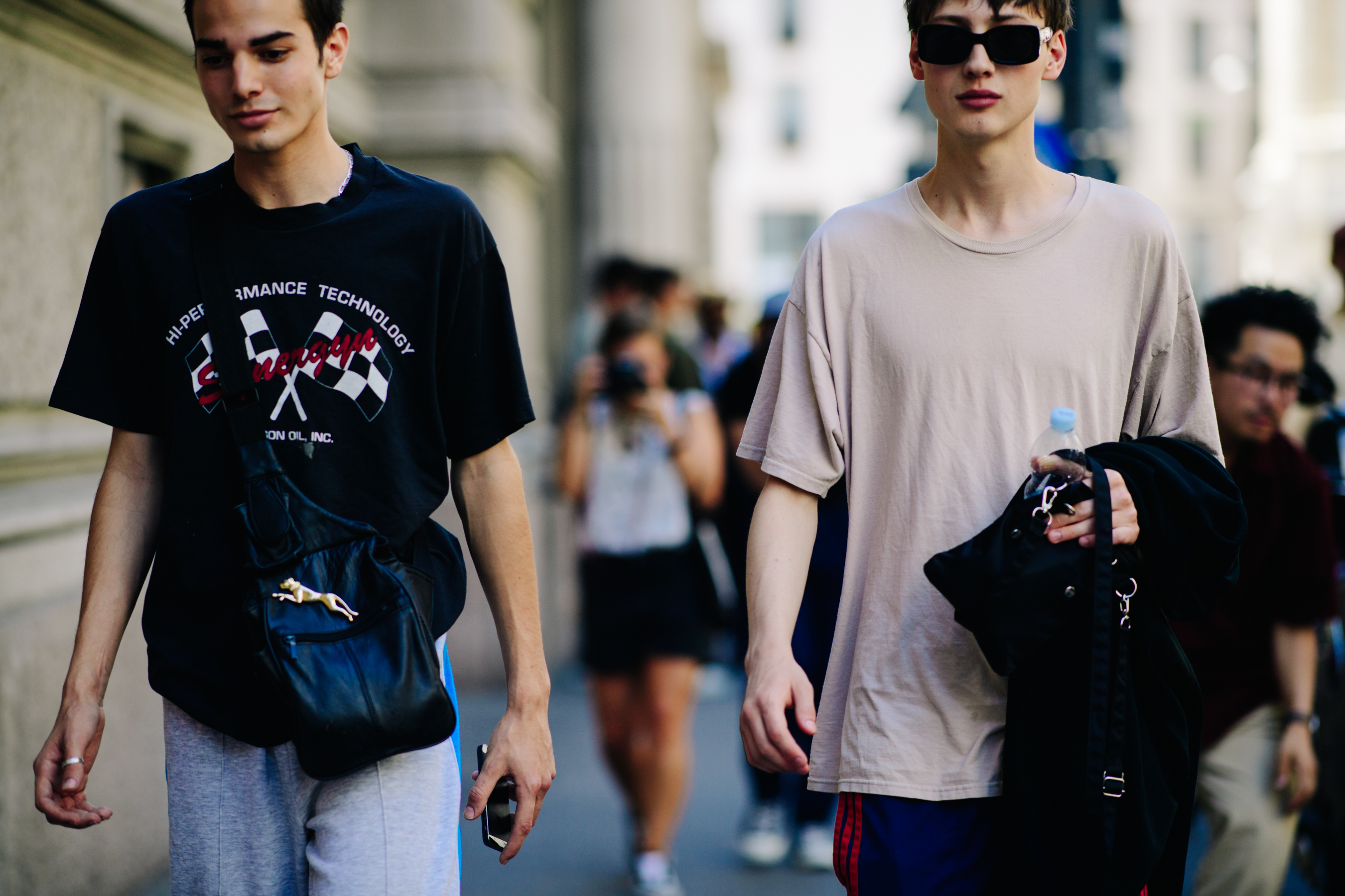 Two boys wearing Puma and Adidas