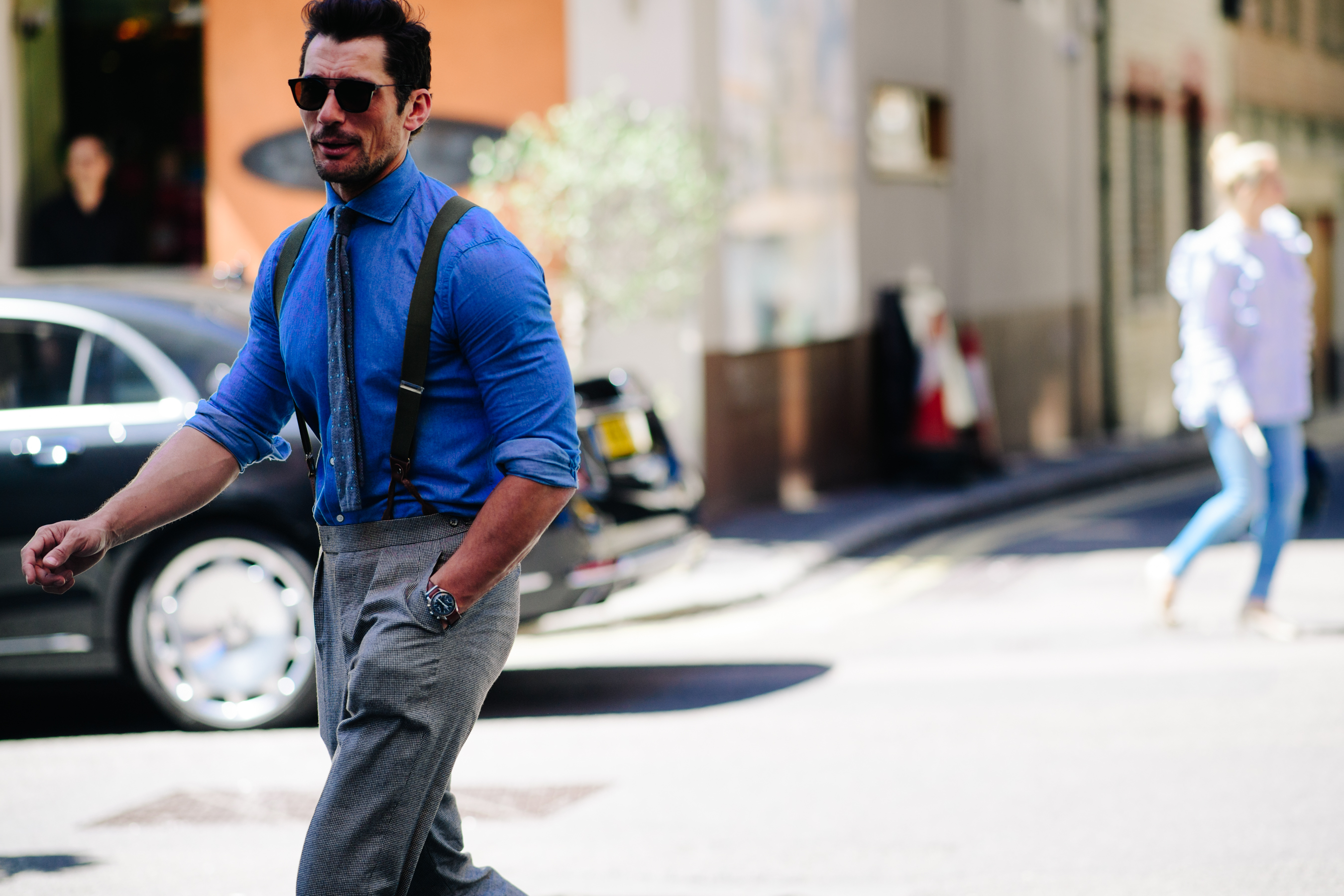 David Gandy during LFW mens