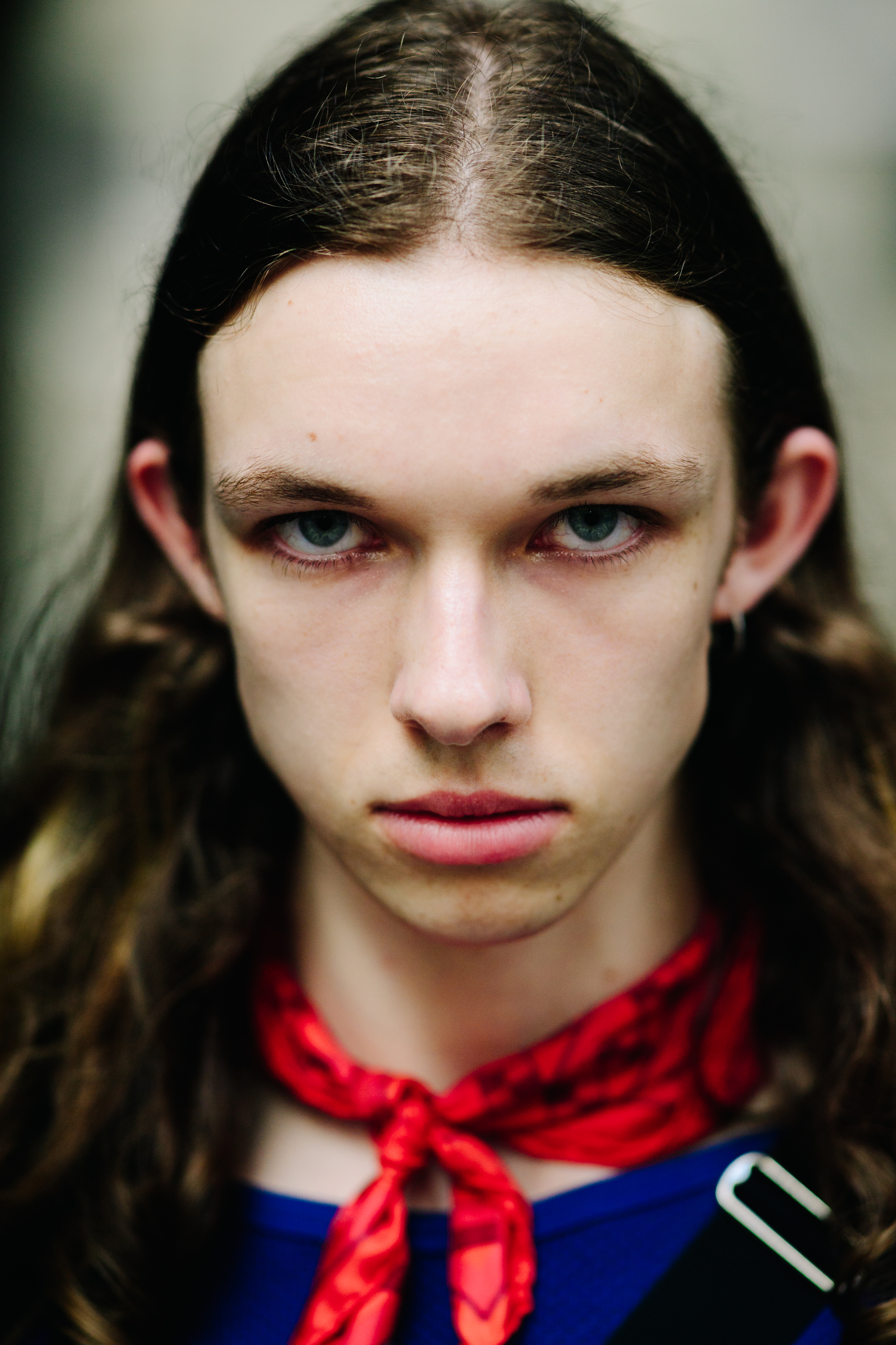 Portrait of a young male model