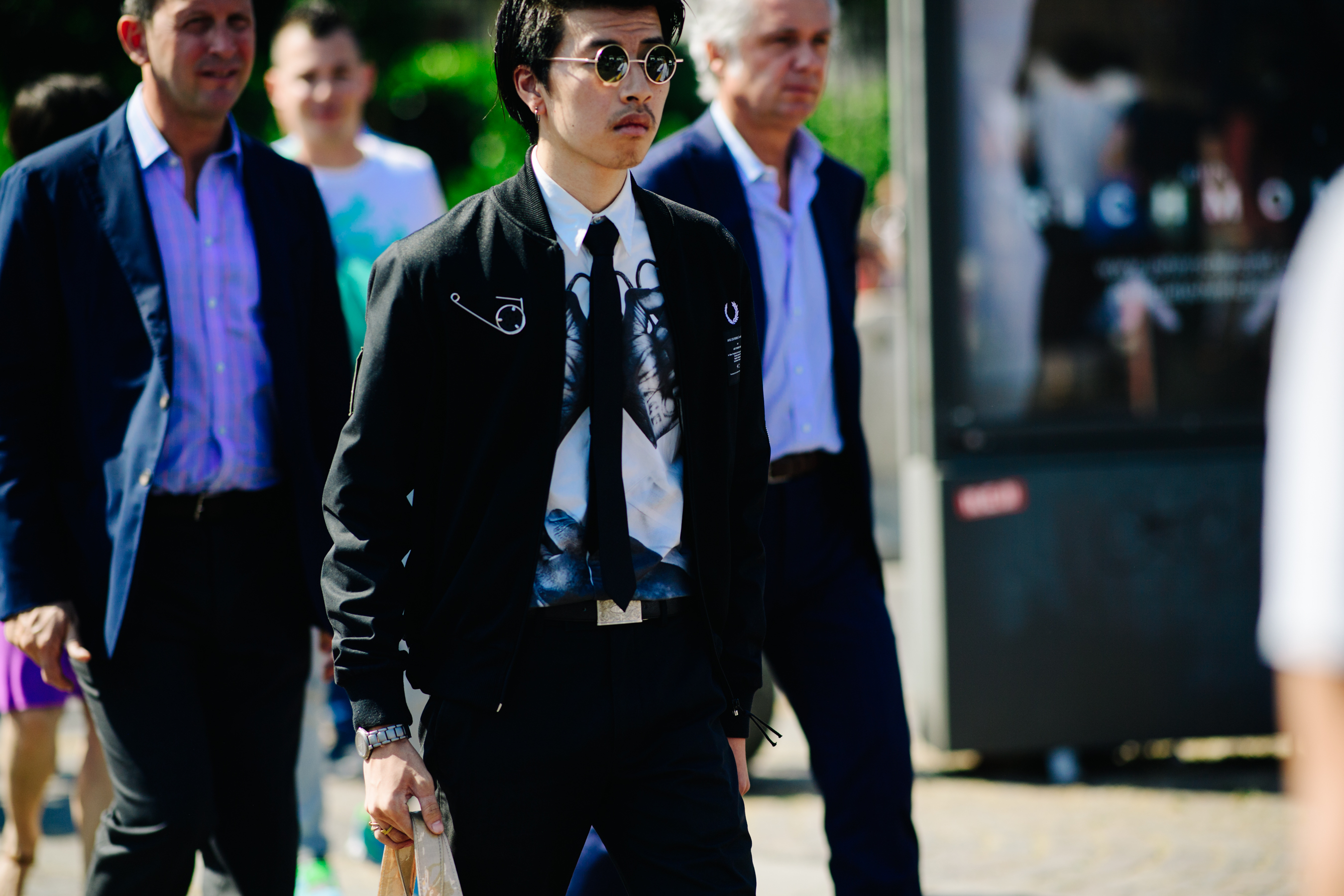 Man wearing black blazer
