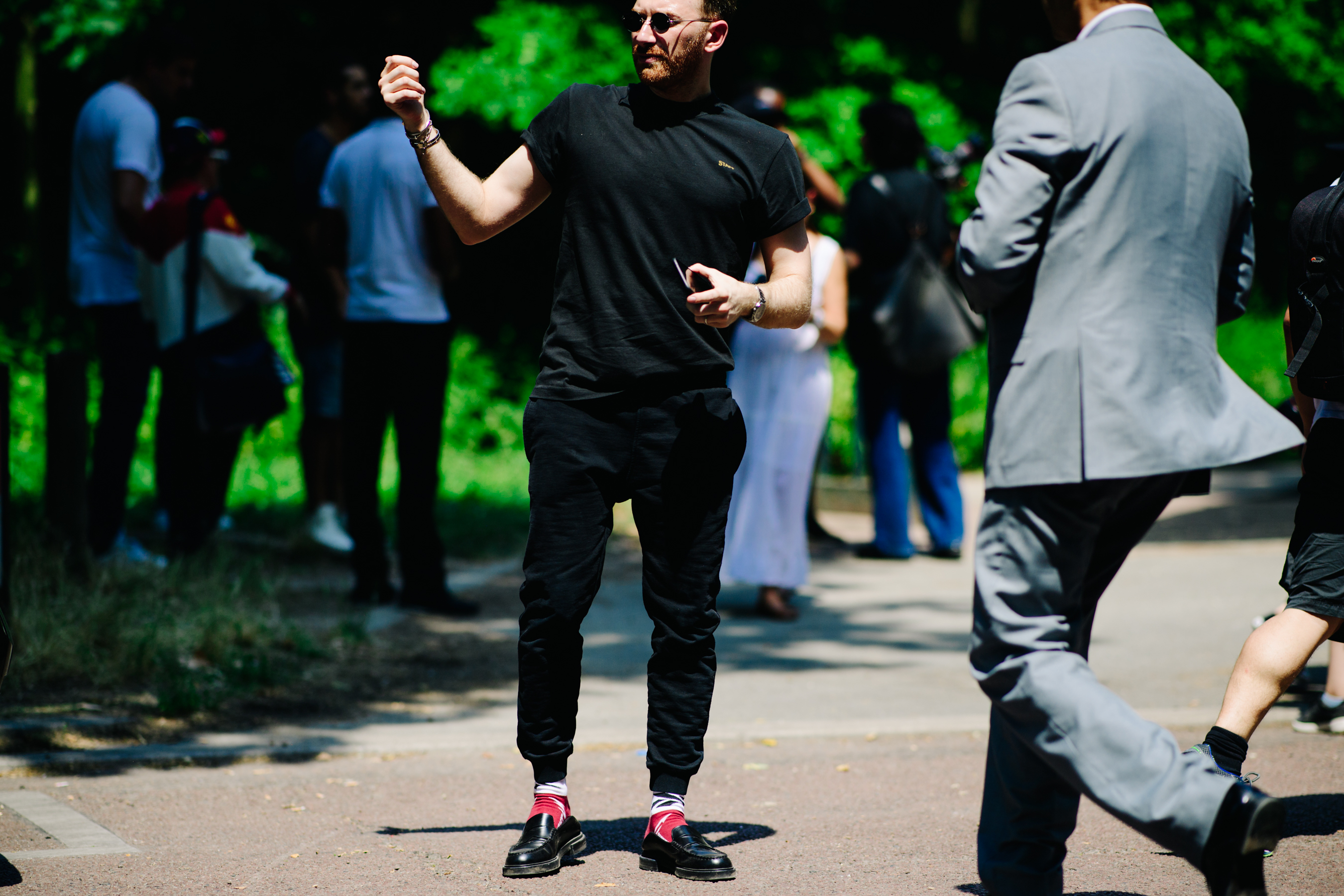 Fashion entrepreneur wearing black outfit