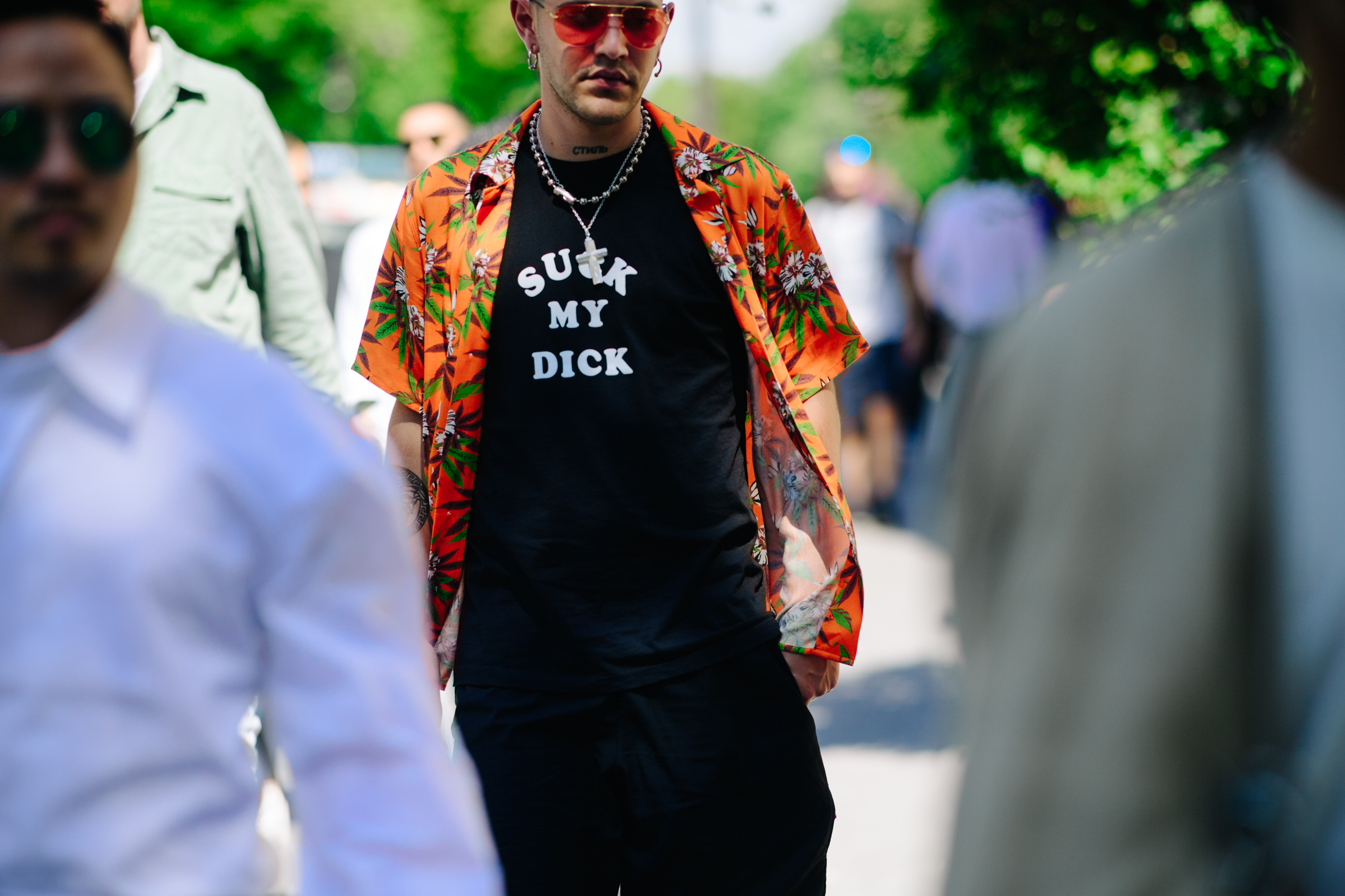Editor wearing a 032c t-shirt