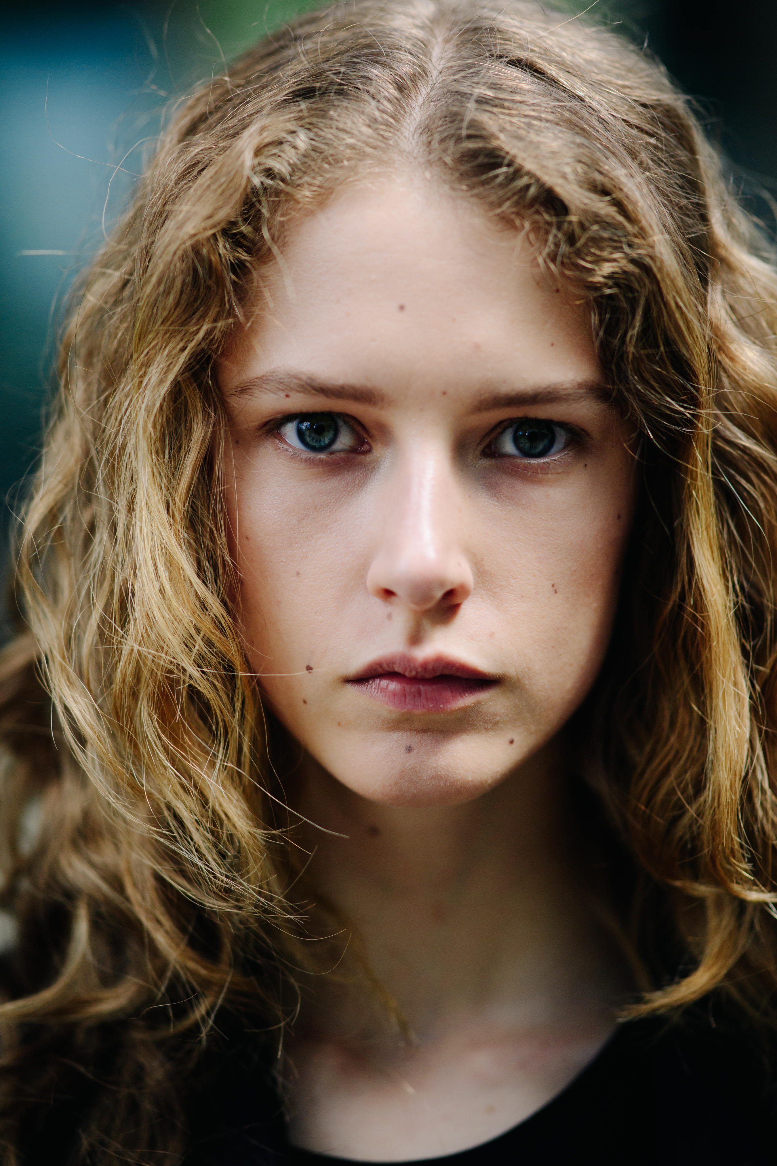Portrait of a young female model