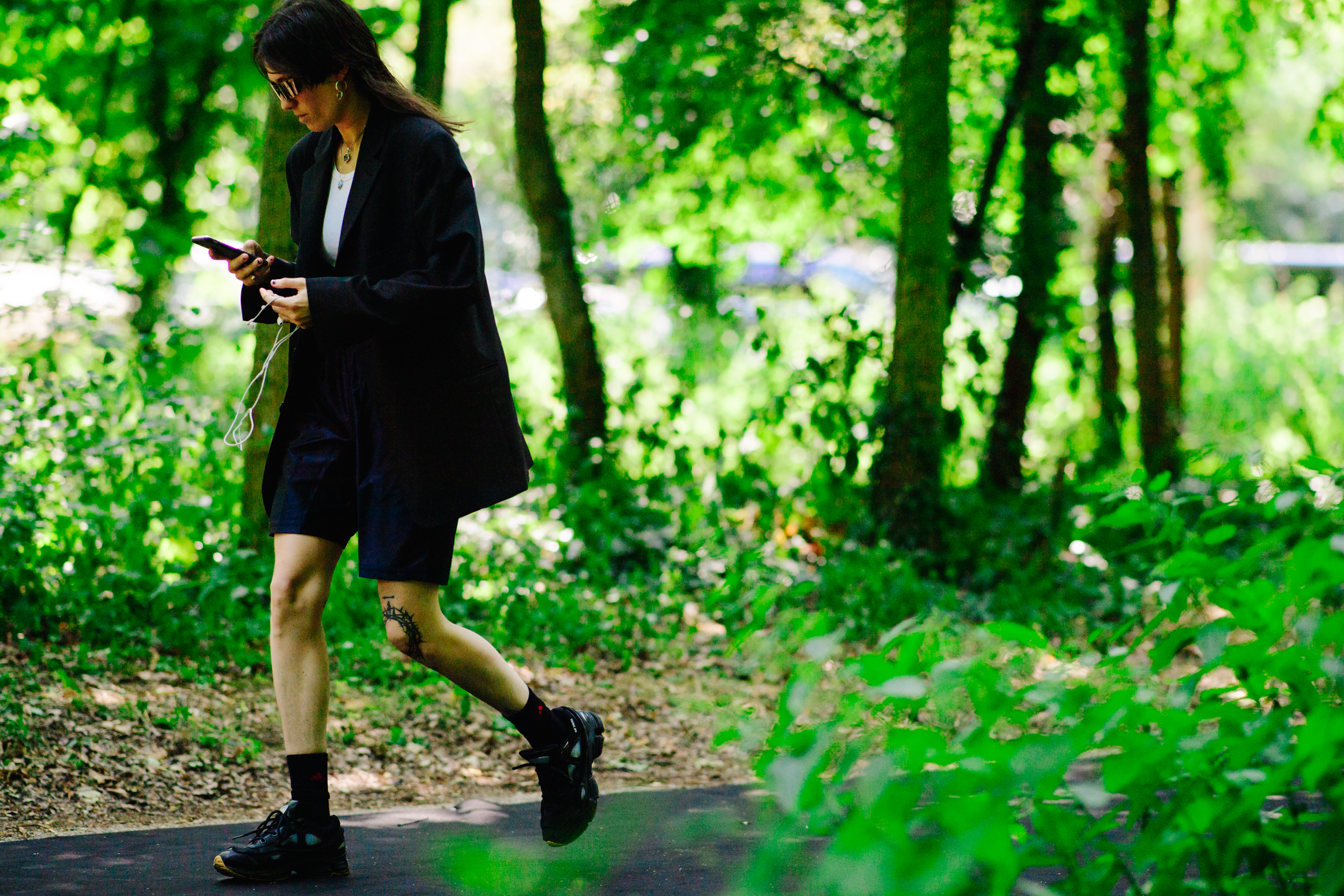 Maud Escudie wearing Raf Simons