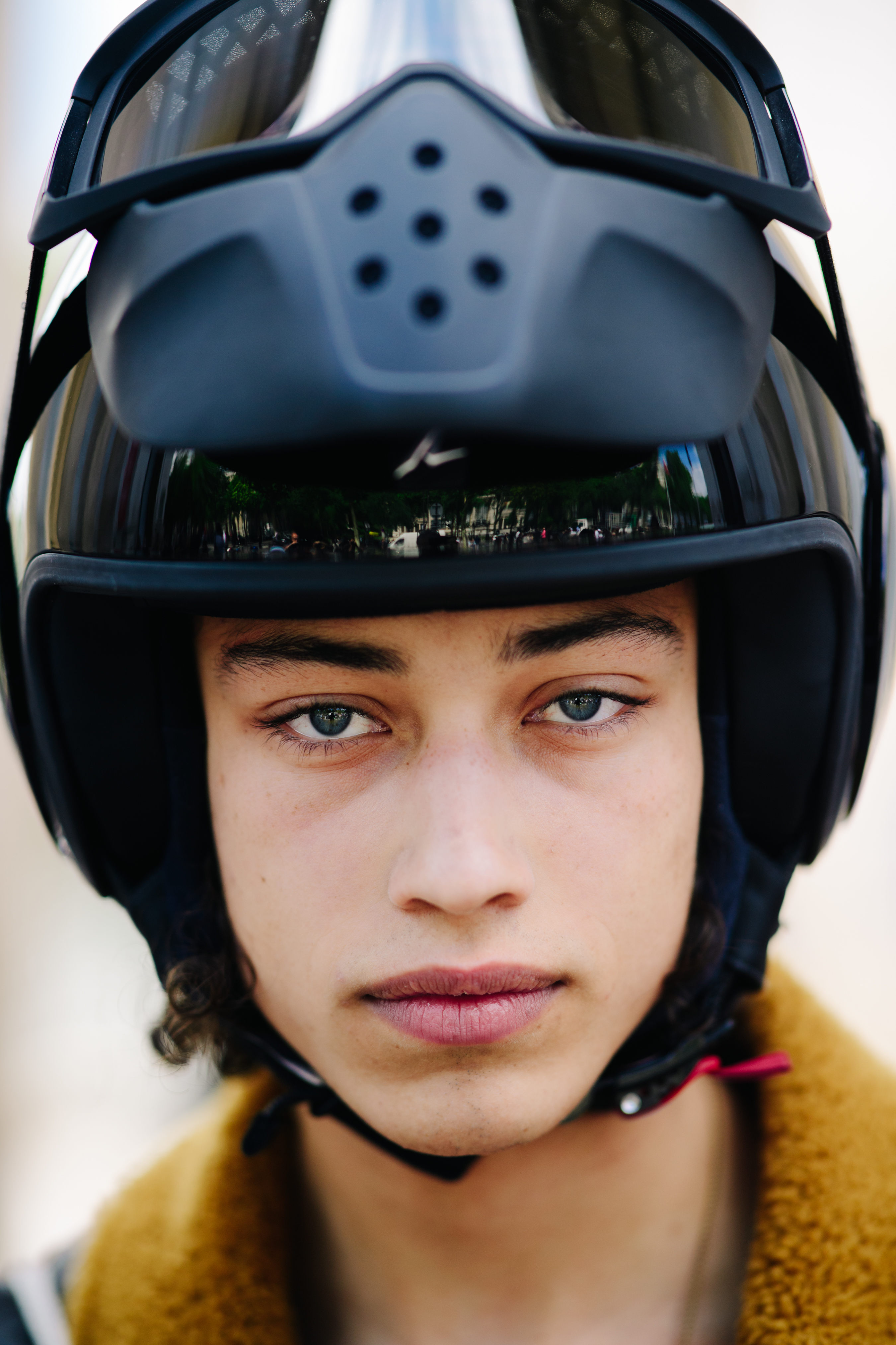 Portrait of a young male model