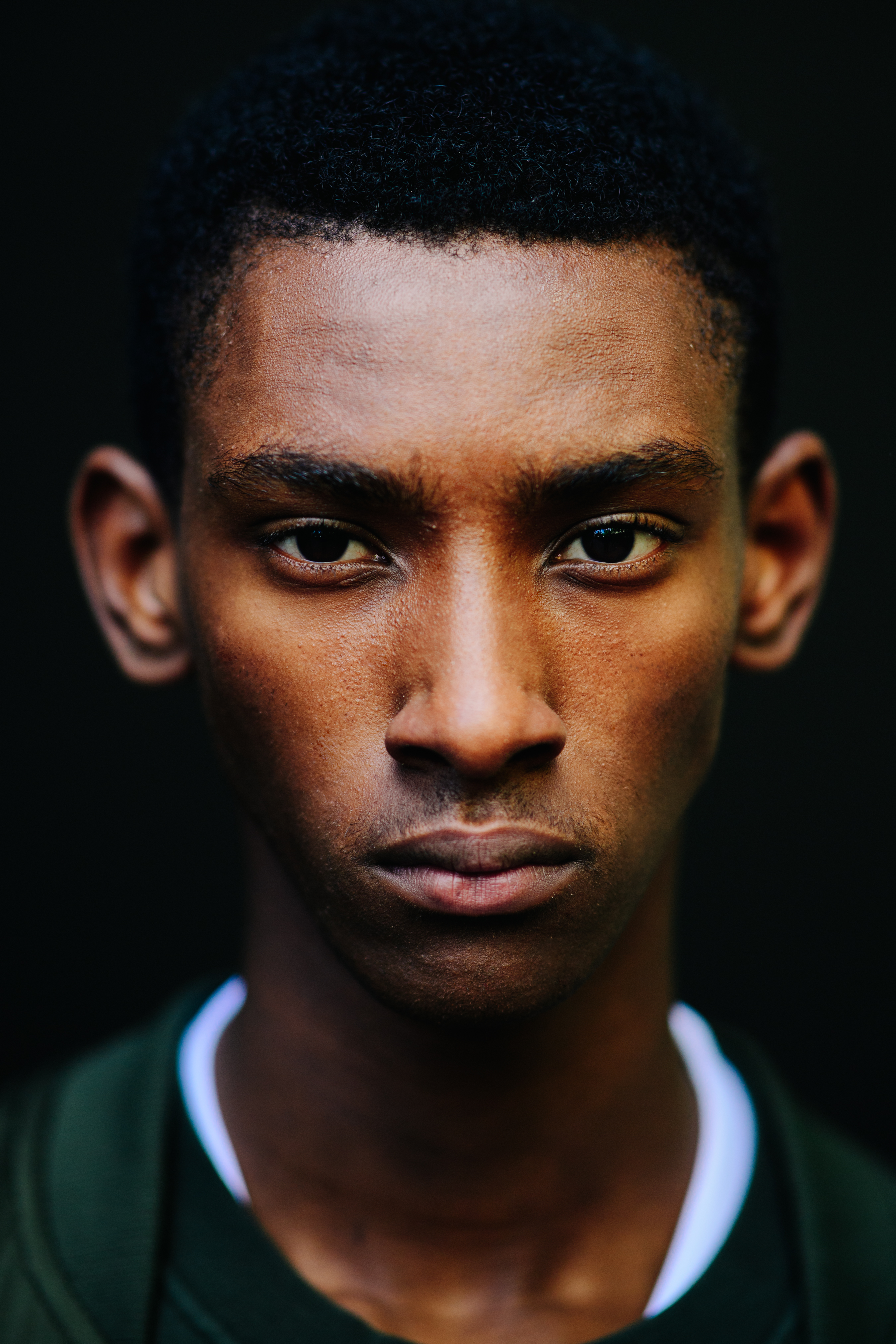 Portrait of Myles Dominique during LFW