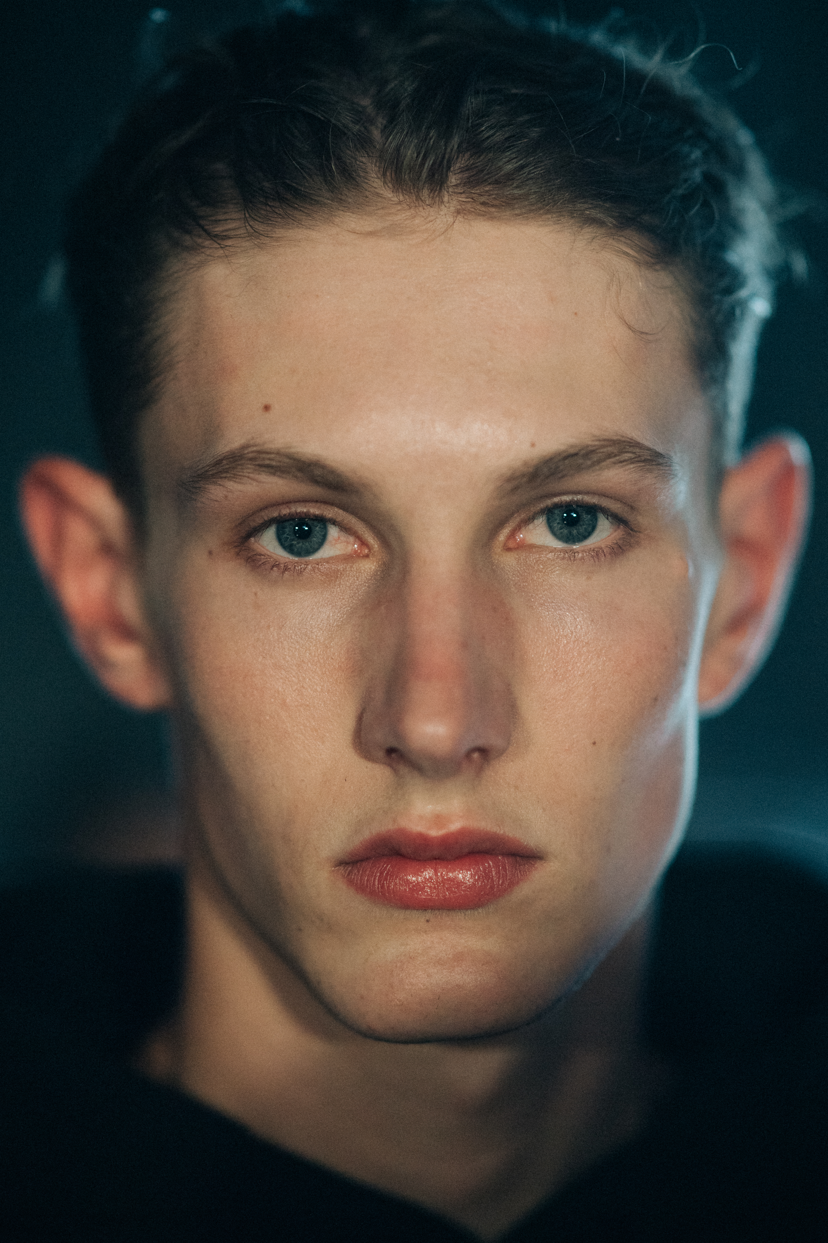 Portrait of a young male model