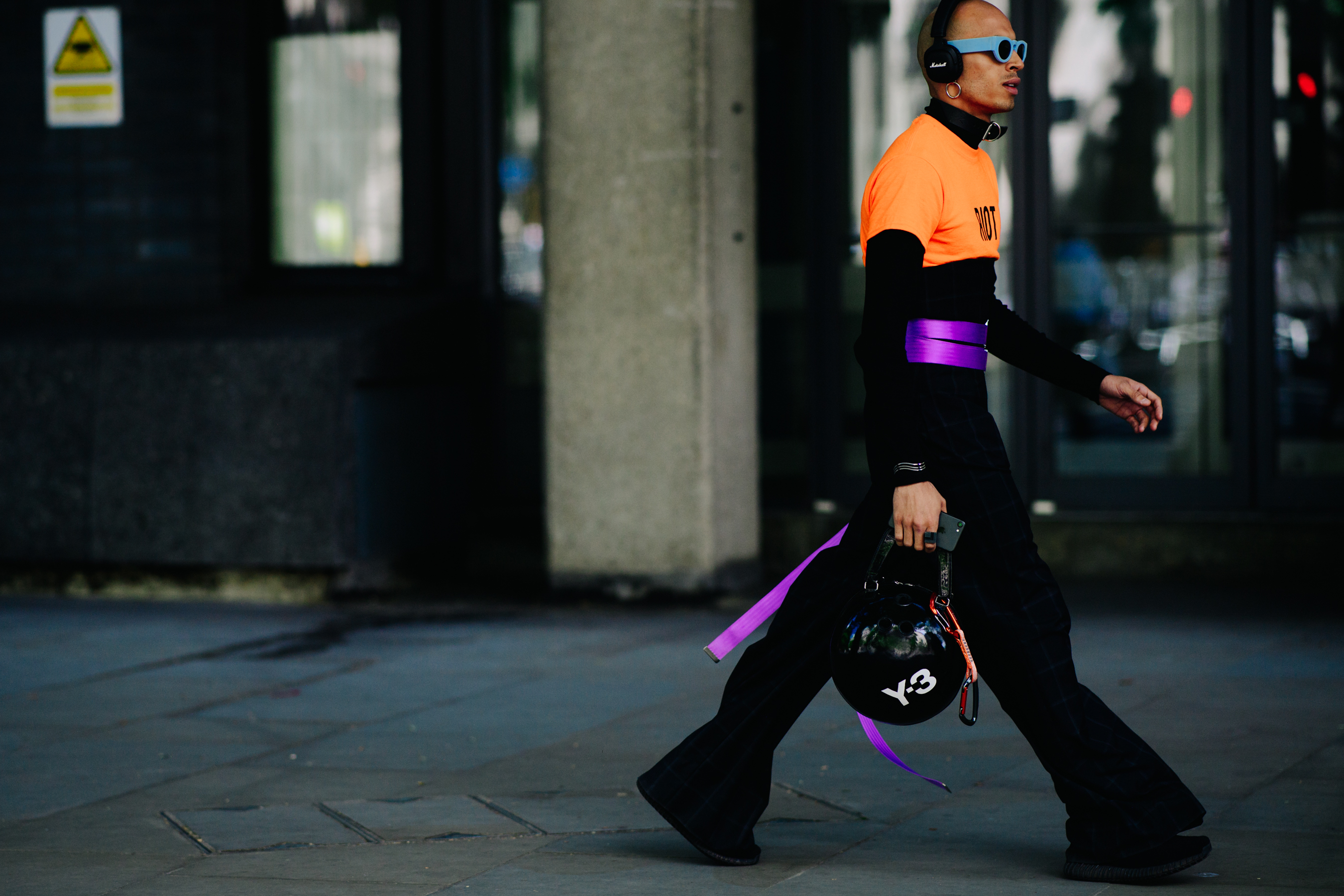 Fashion designer during LFW Mens