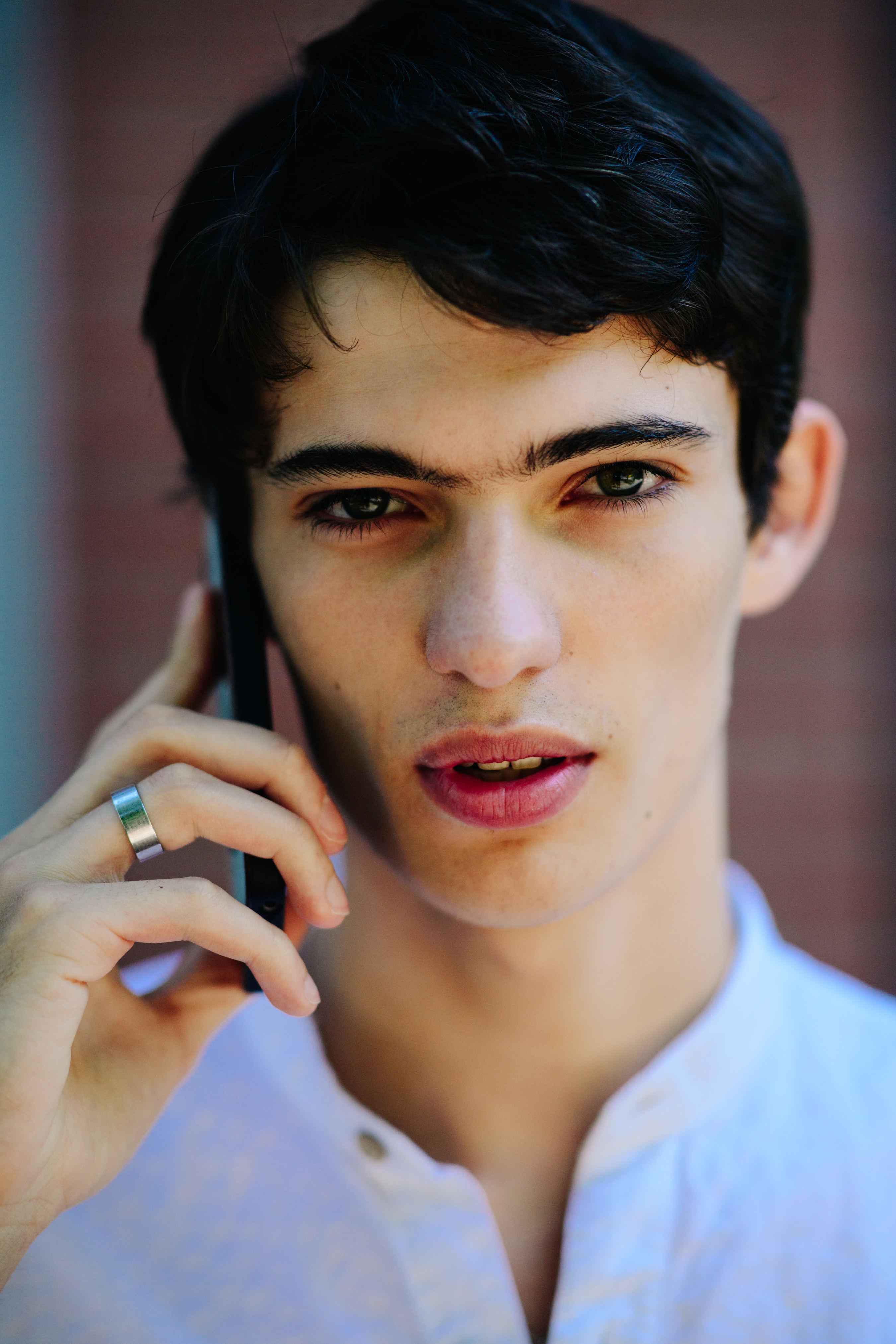 Portrait of a male model after Fendi