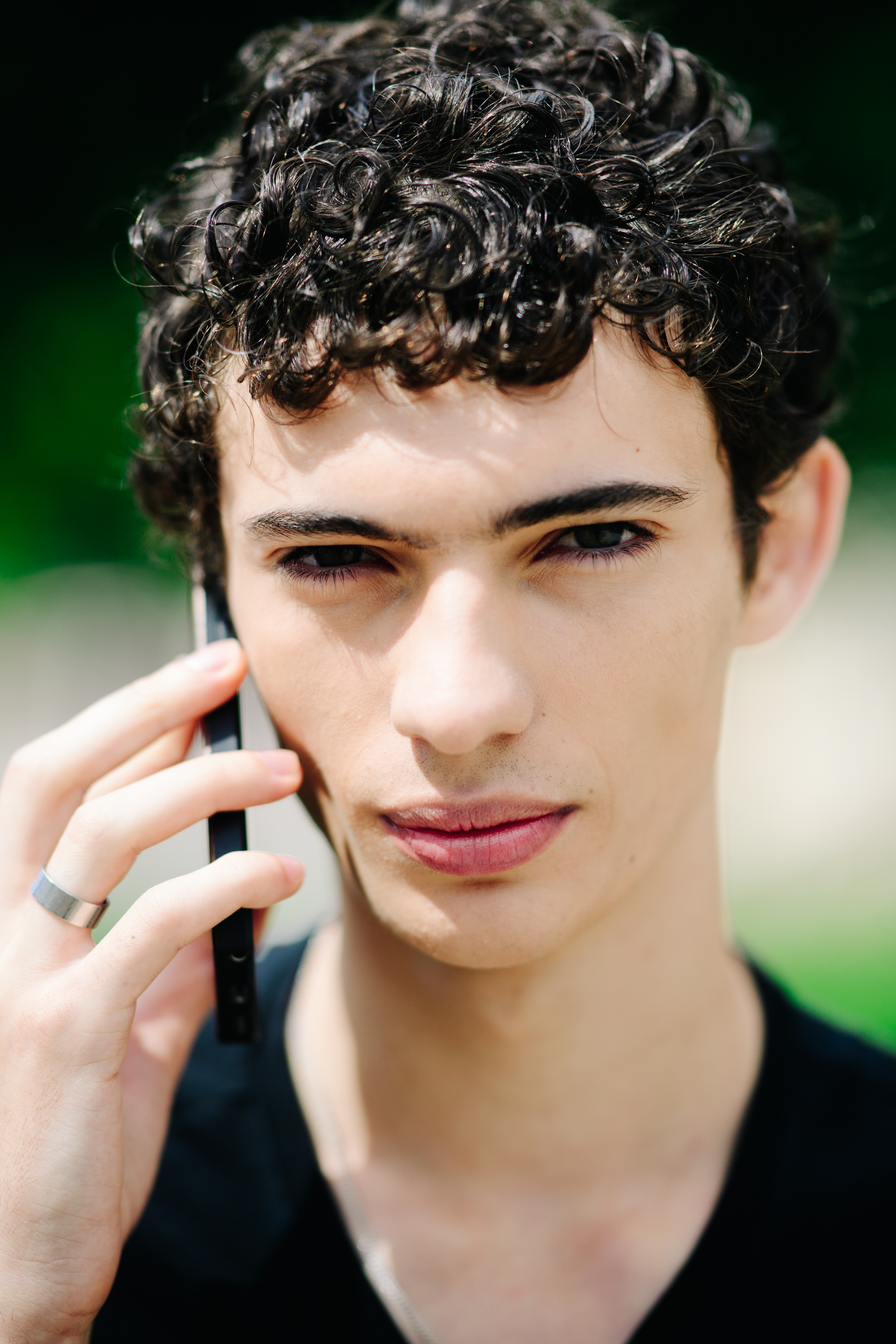 Portrait of a young male model