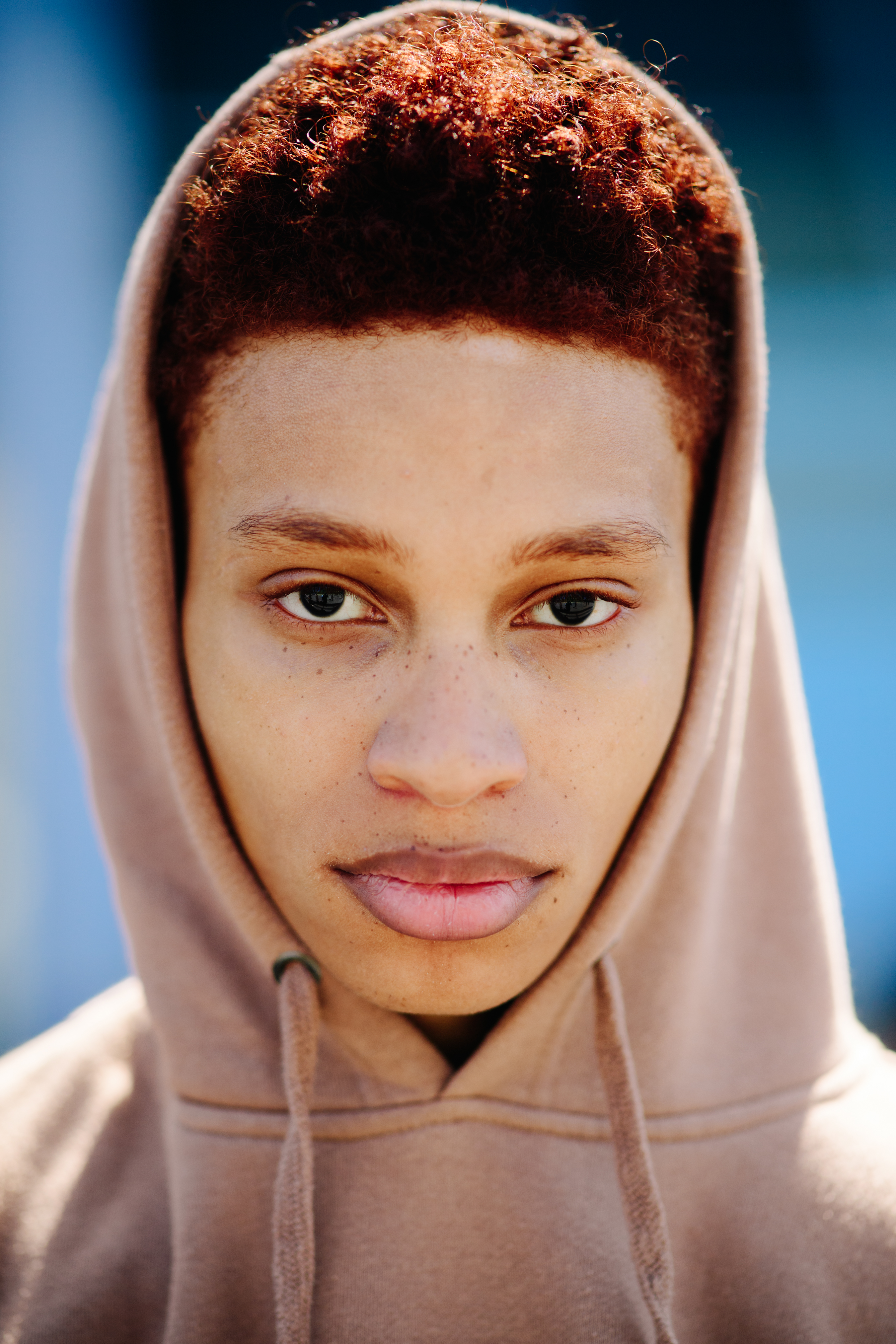 Portrait of a young male model
