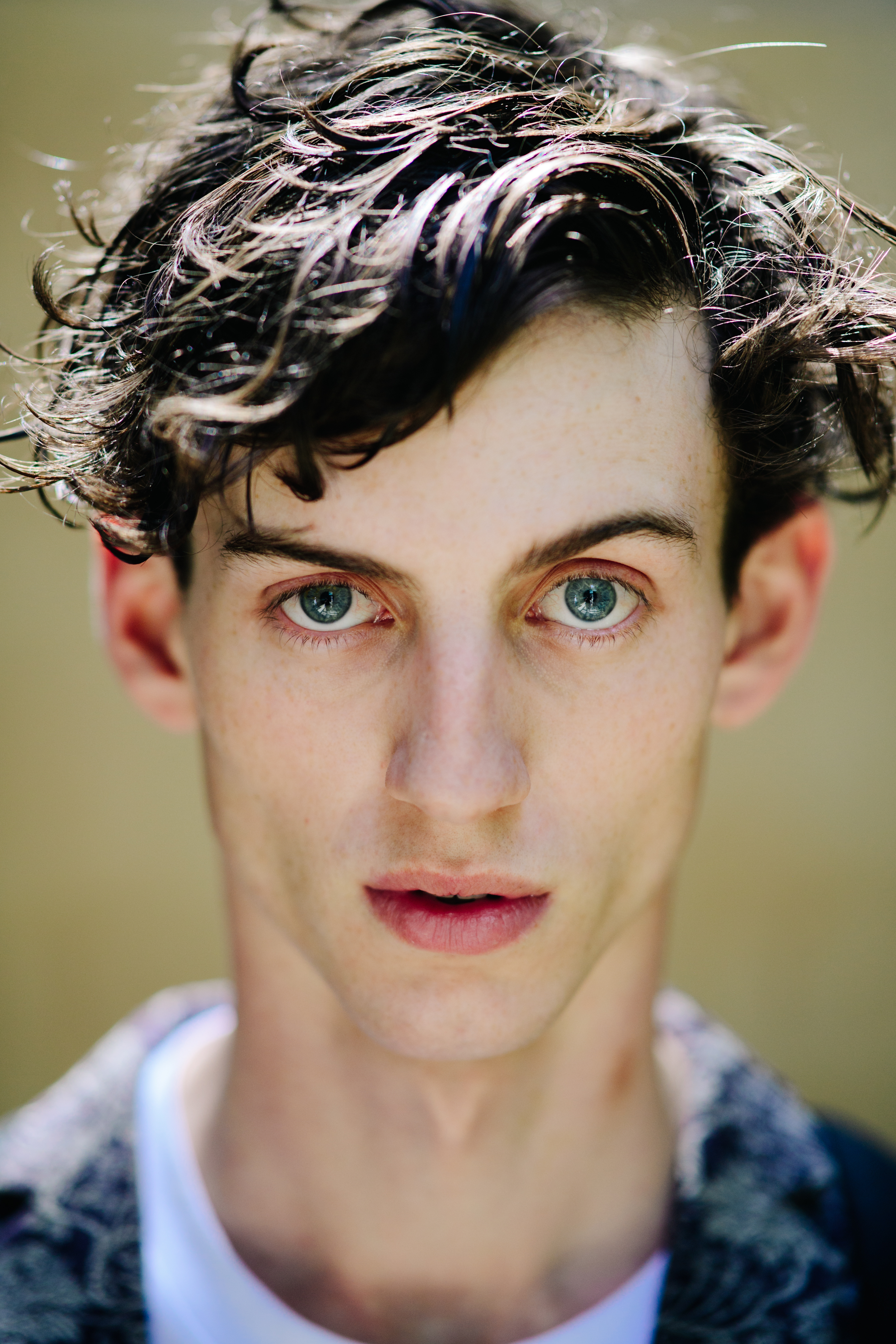 Portrait of a model during LFW Mens