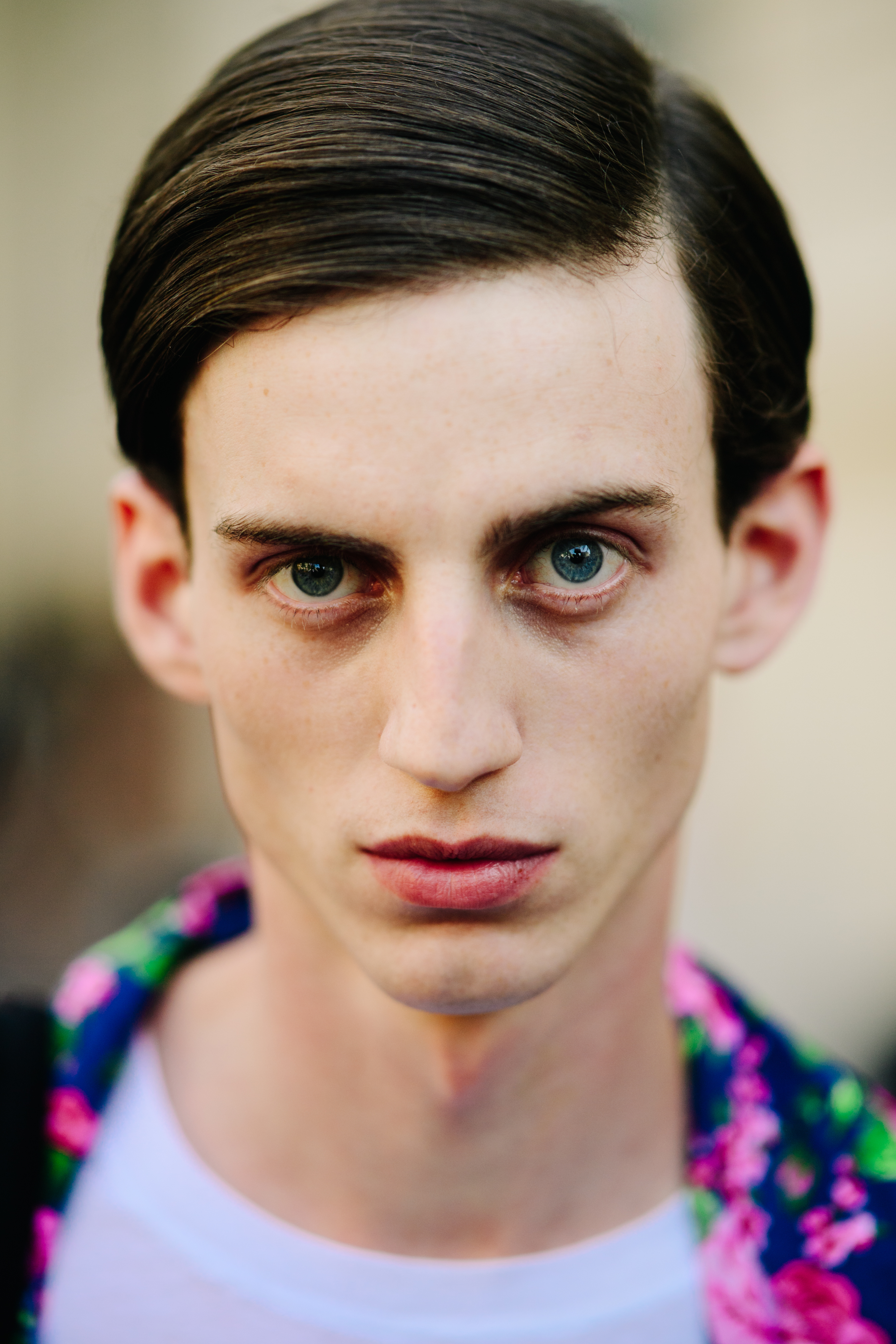 Portrait of a young male model