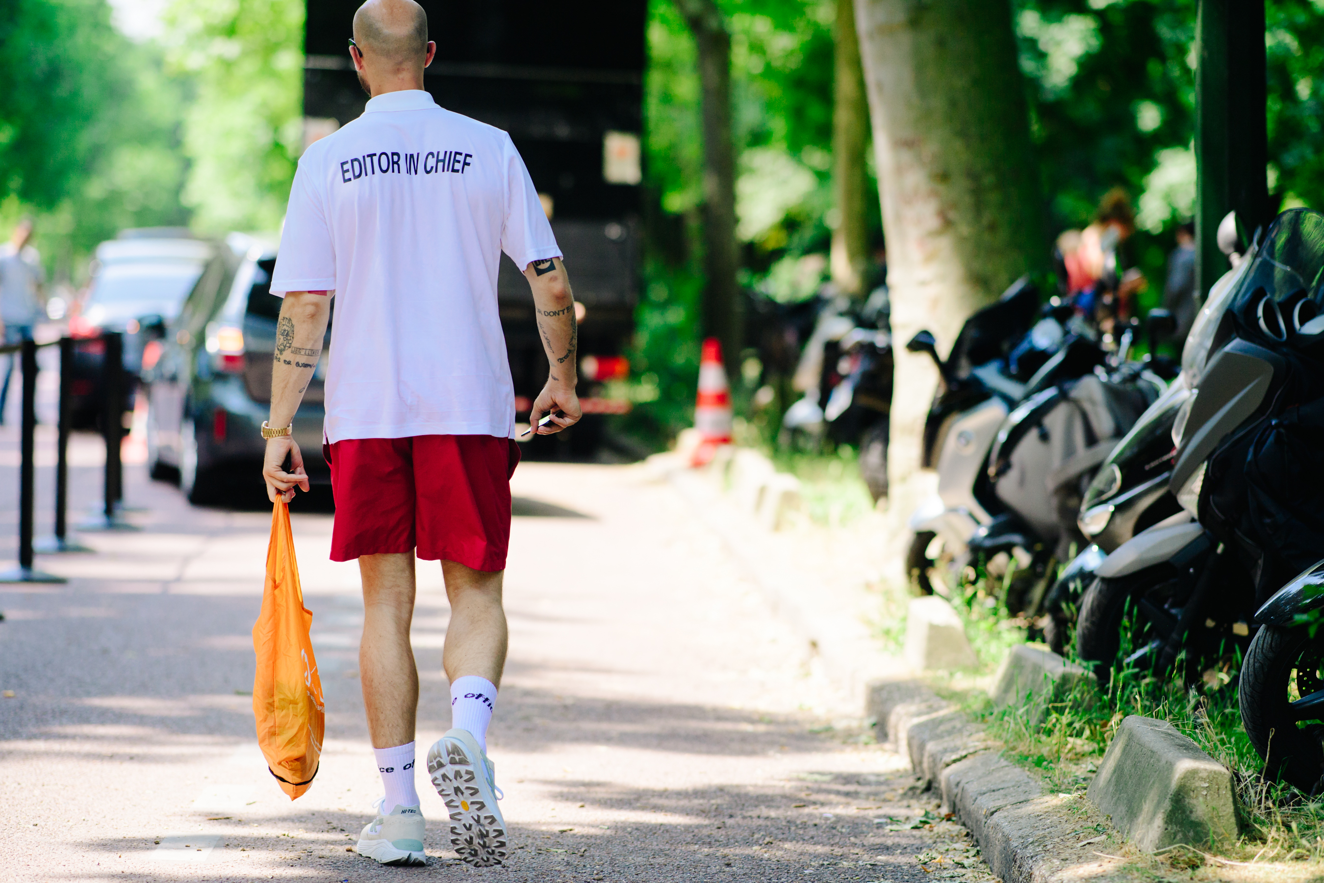 Editor wearing a pair of Hi-Tec sneakers