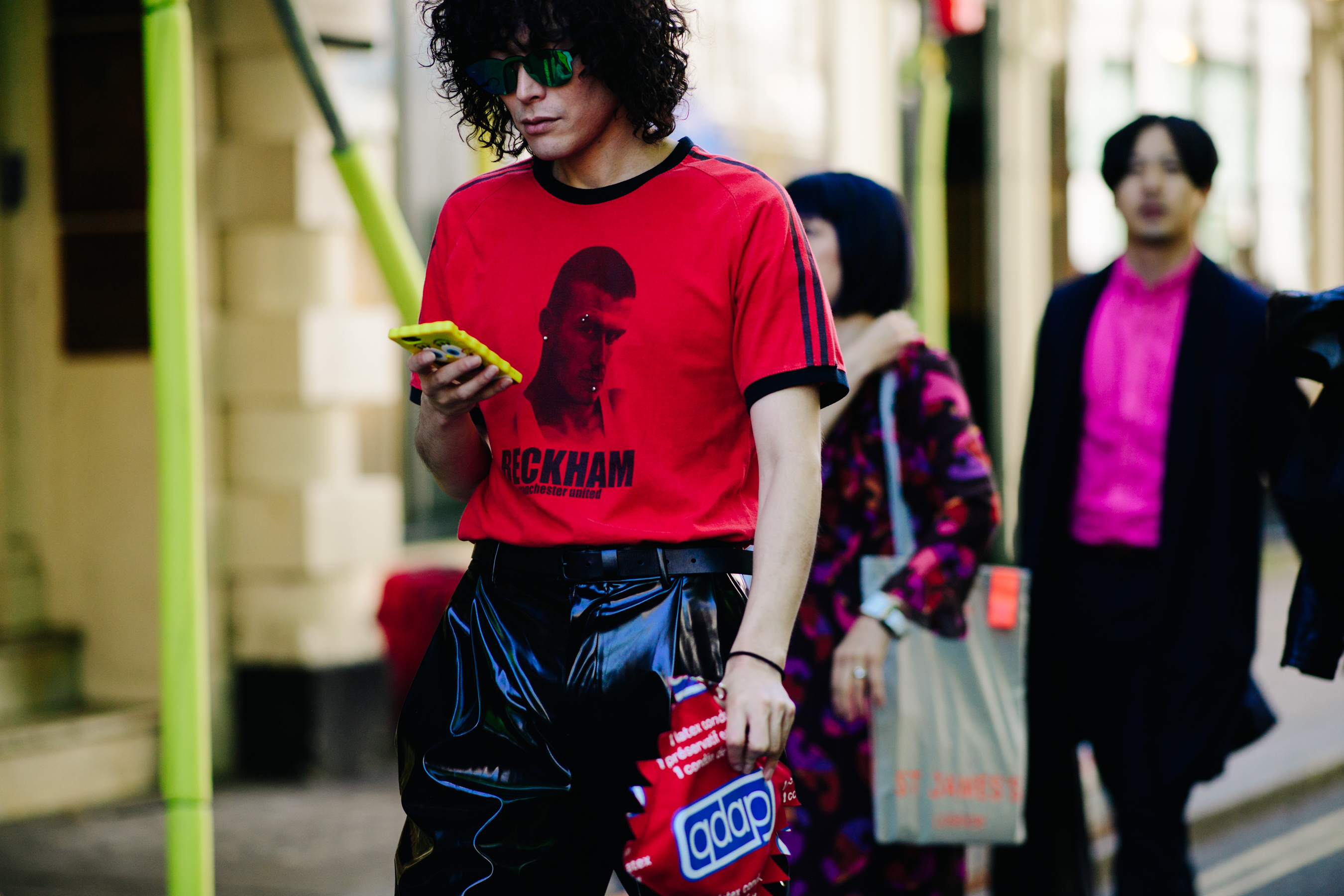 Japanese blogger during LFW Mens