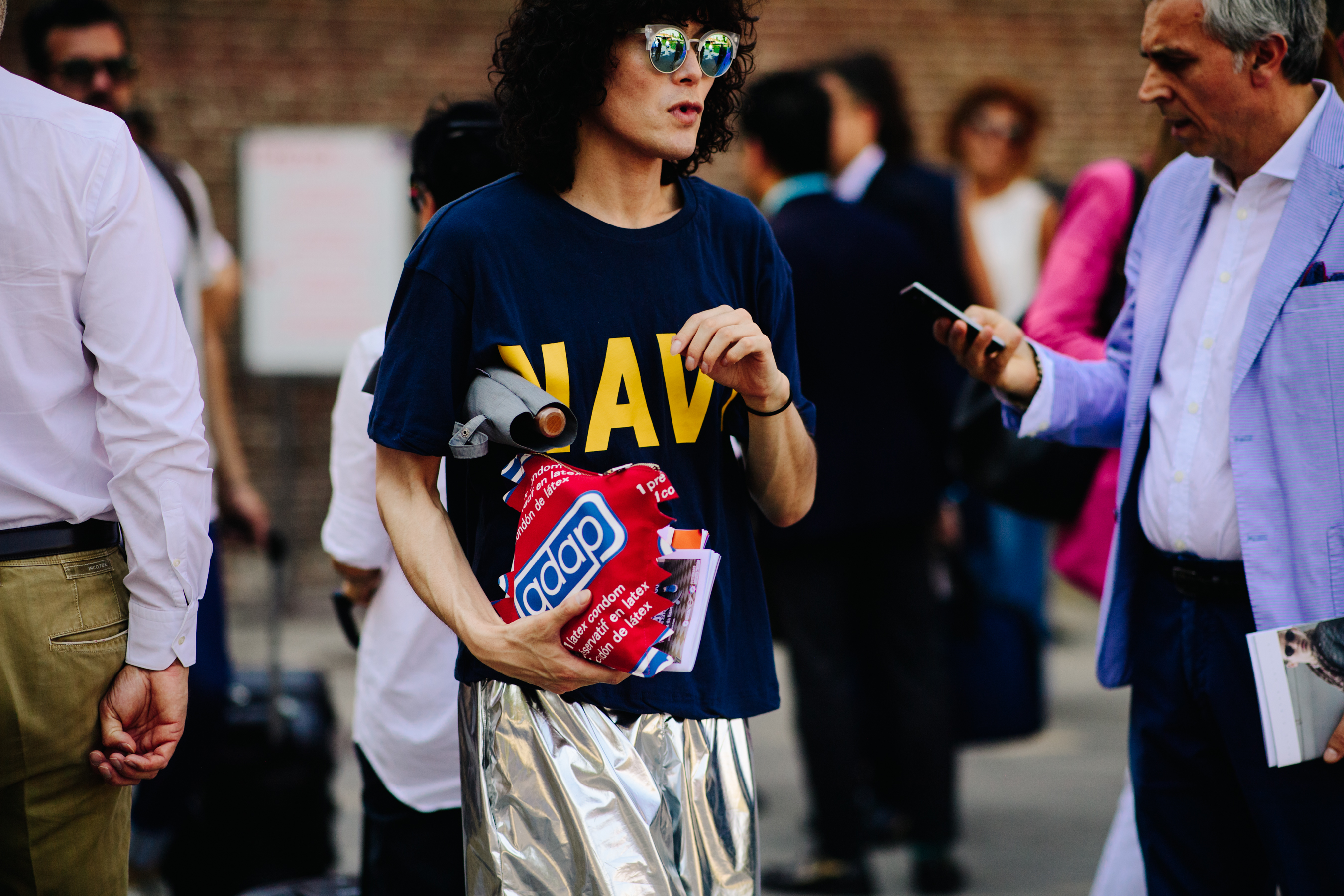 Japanese journalist wearing glasses