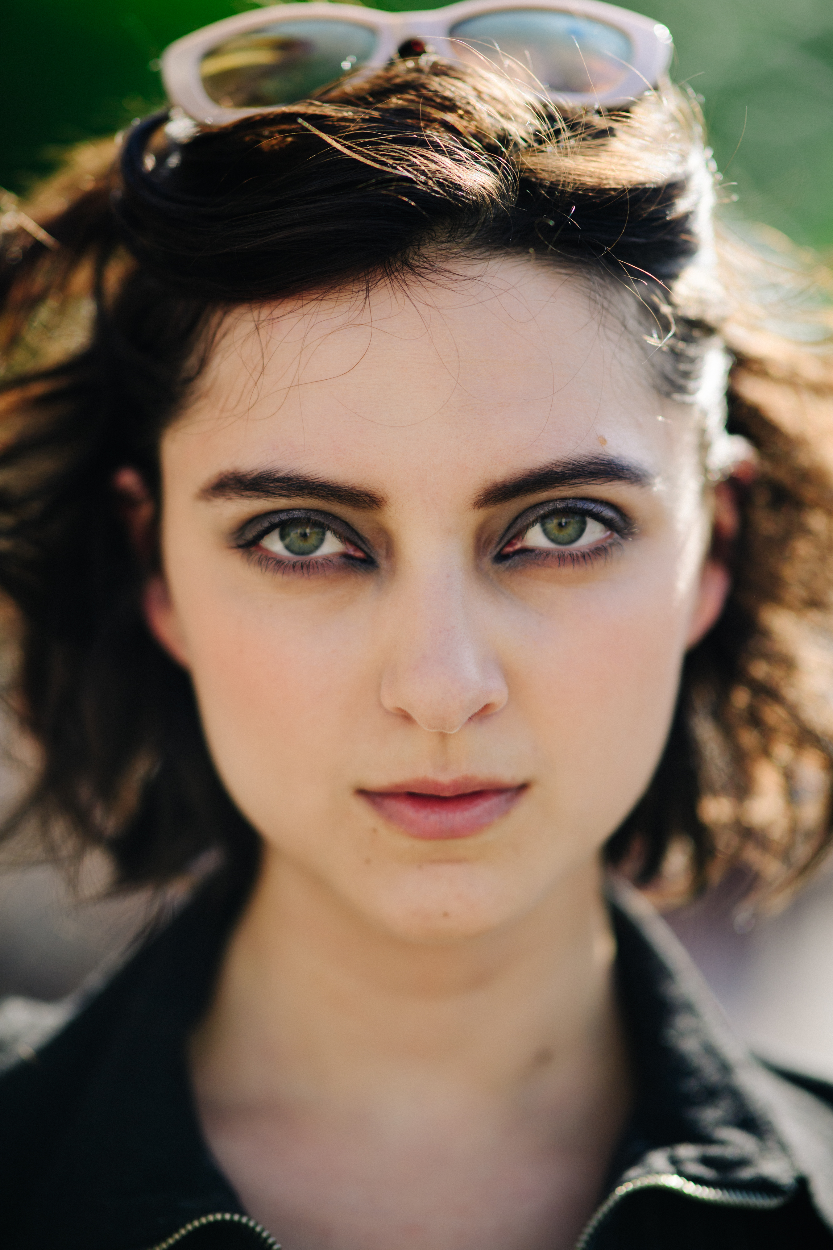 Portrait of a model after a show