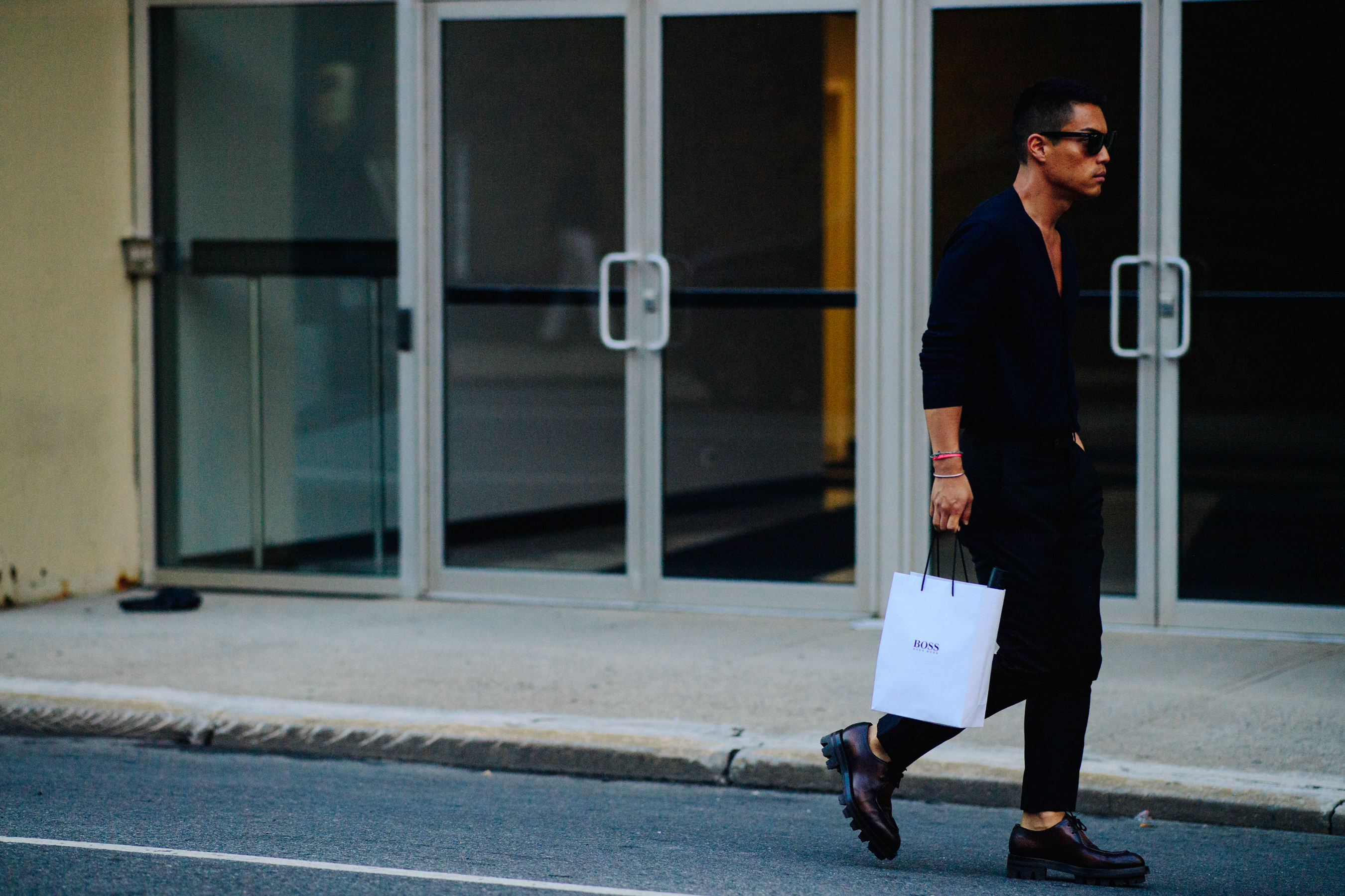 Man wearing all black