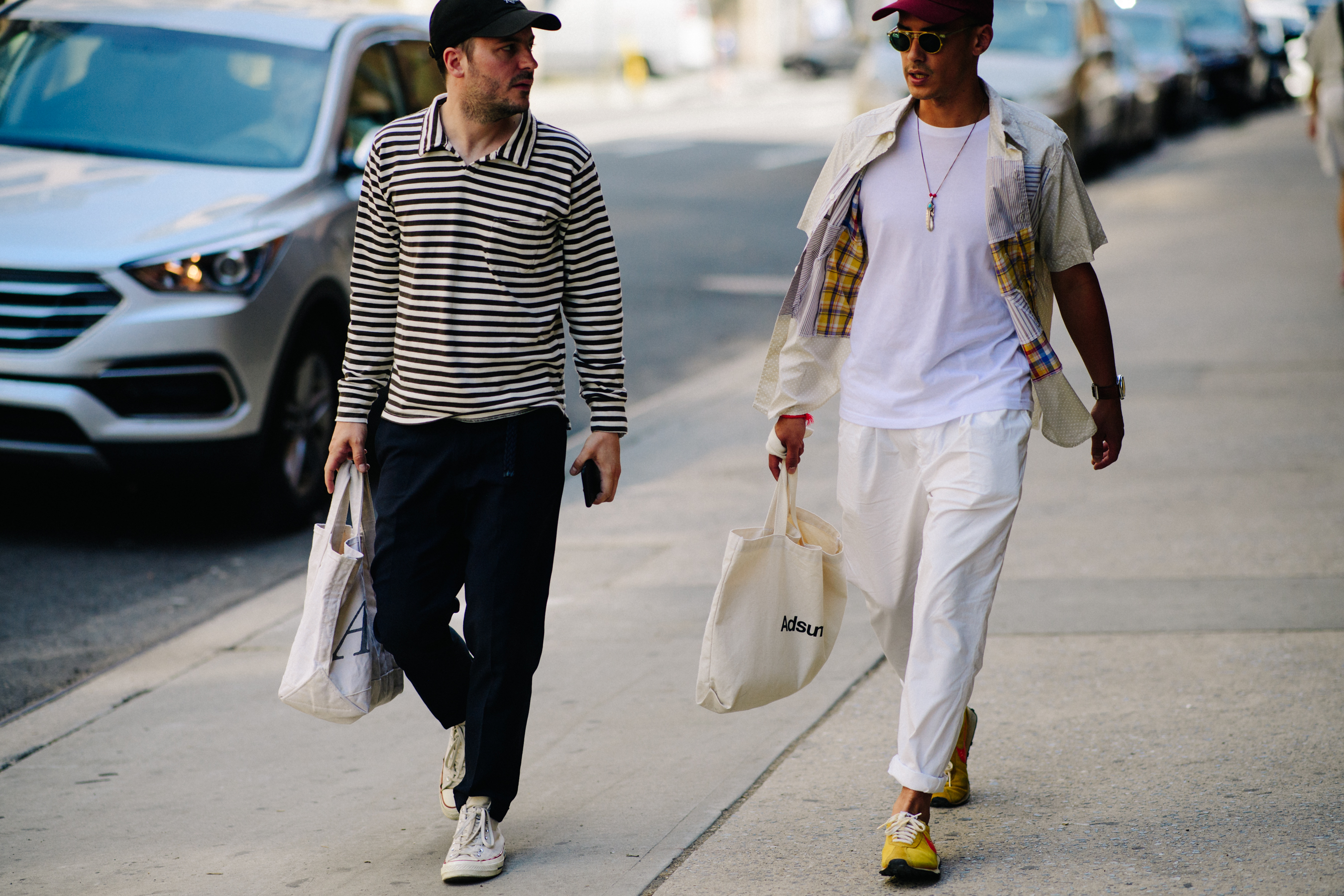 Two men before a show