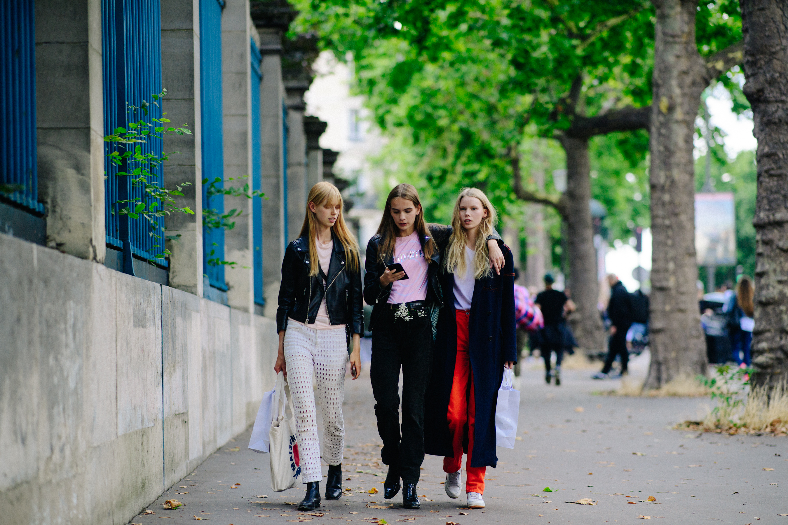 Group of Danish models after Rodarte