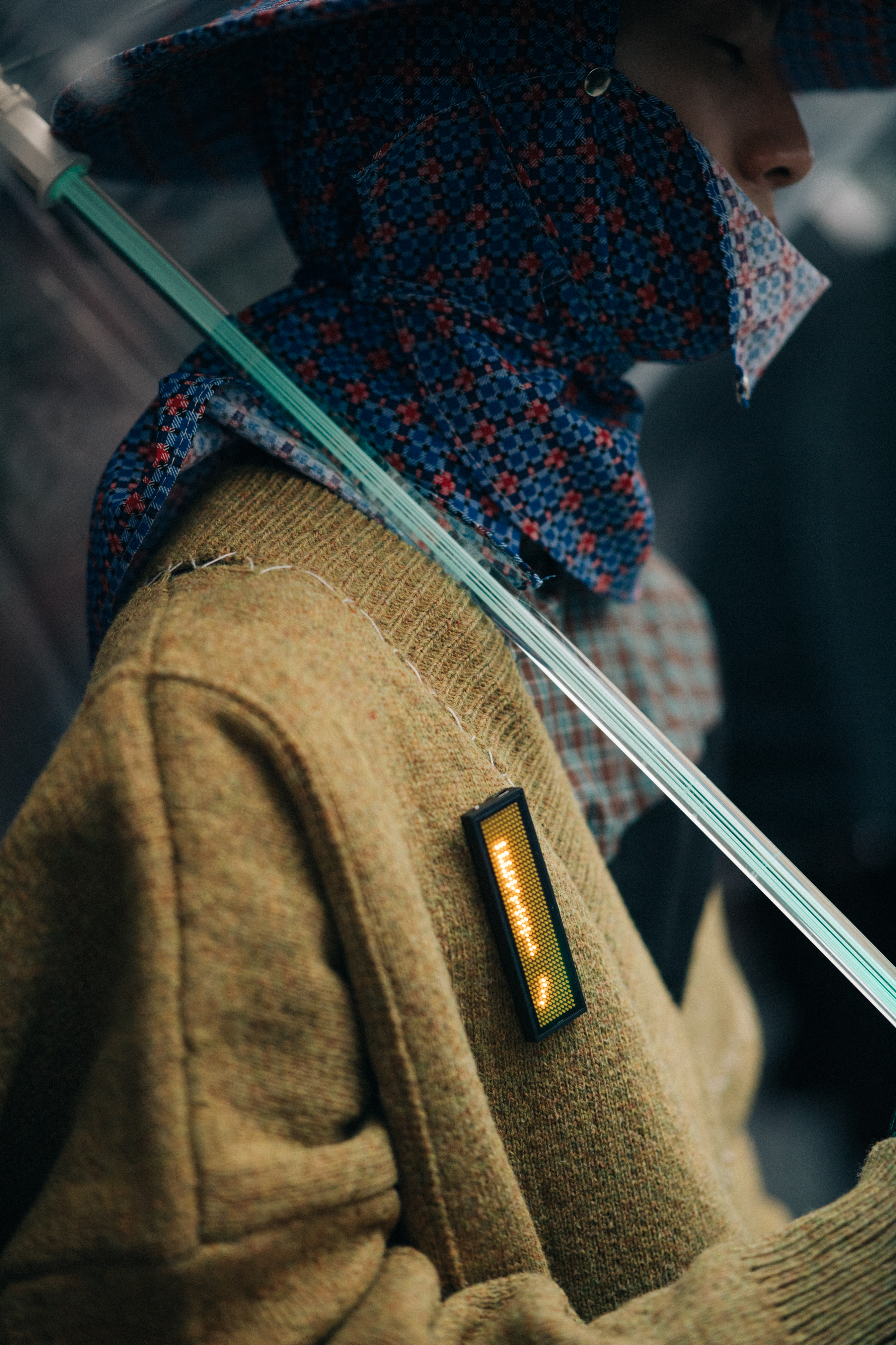 Male model wearing sweater