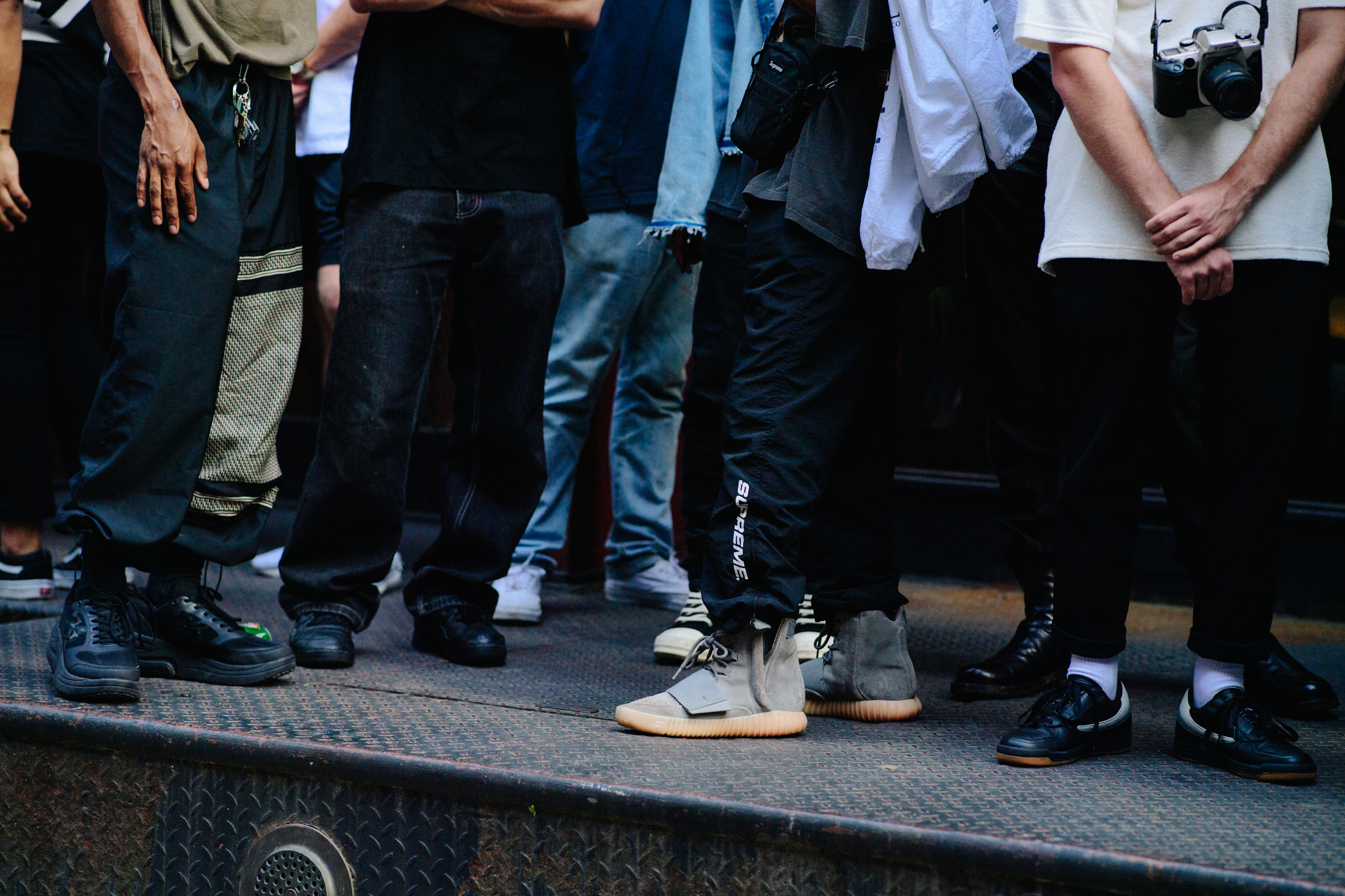 Group of men wearing cool sneakers