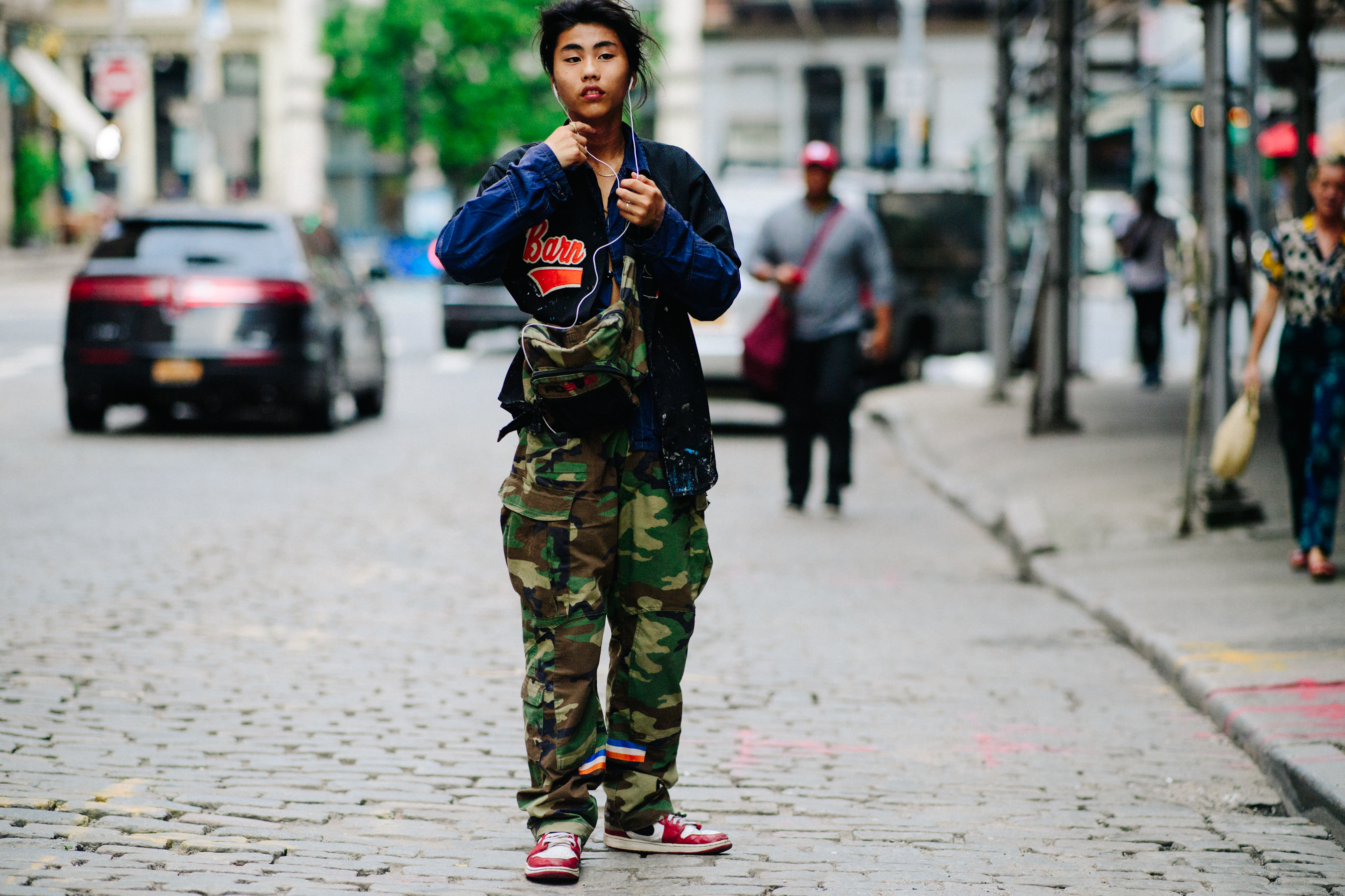 Man wearing Nike Jordan sneakers