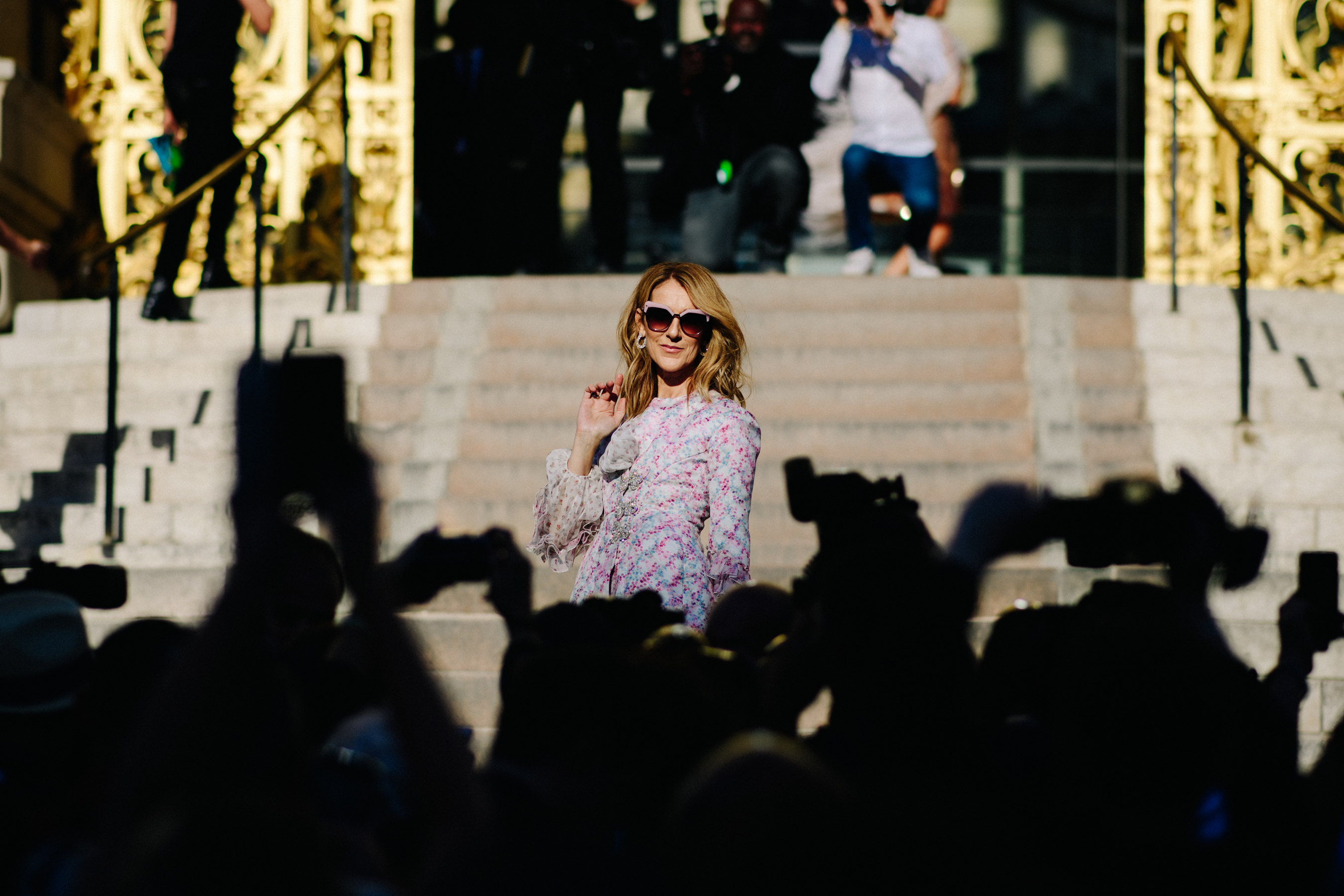 German singer before the show