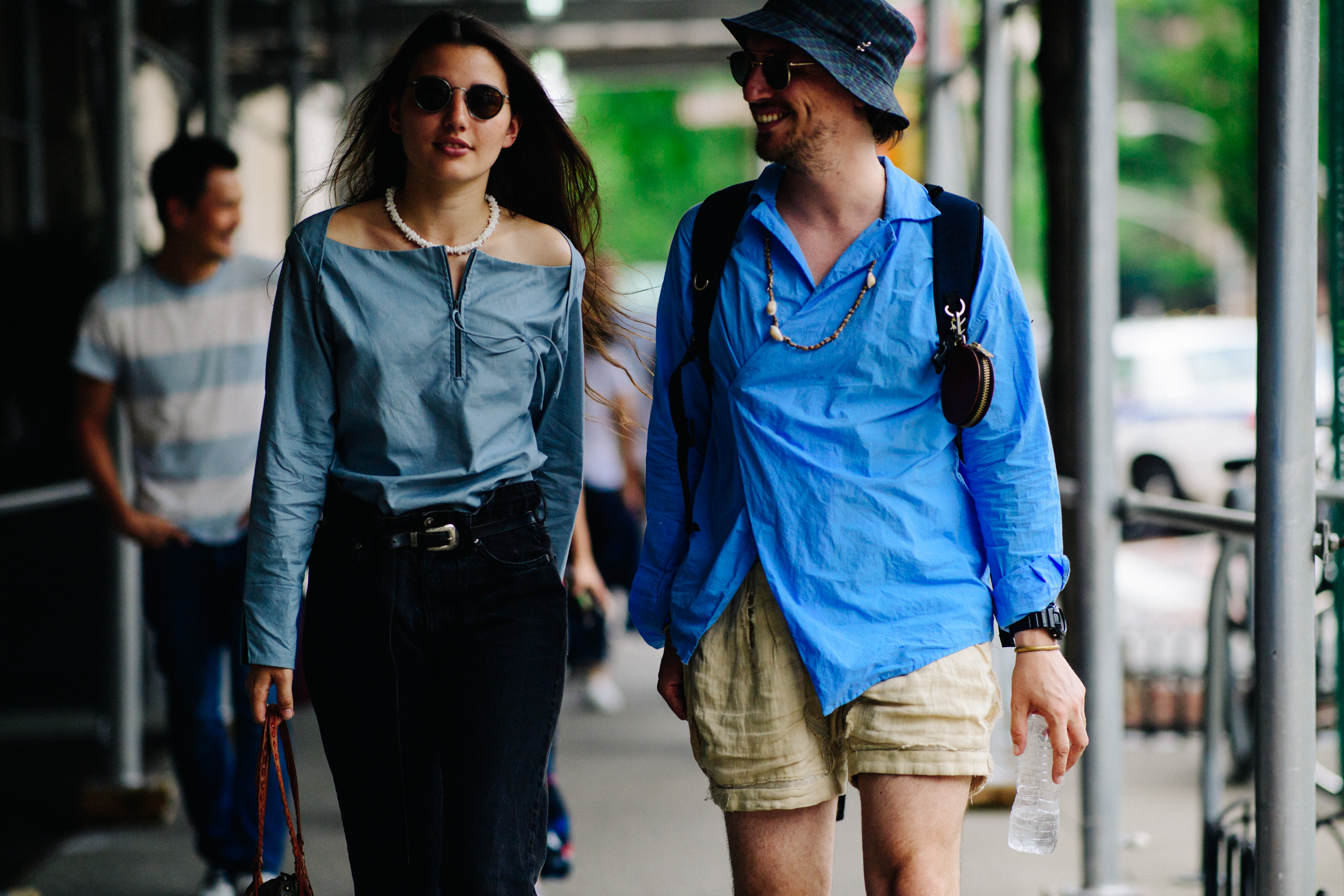 French Canadian couple wearing vintage clothes