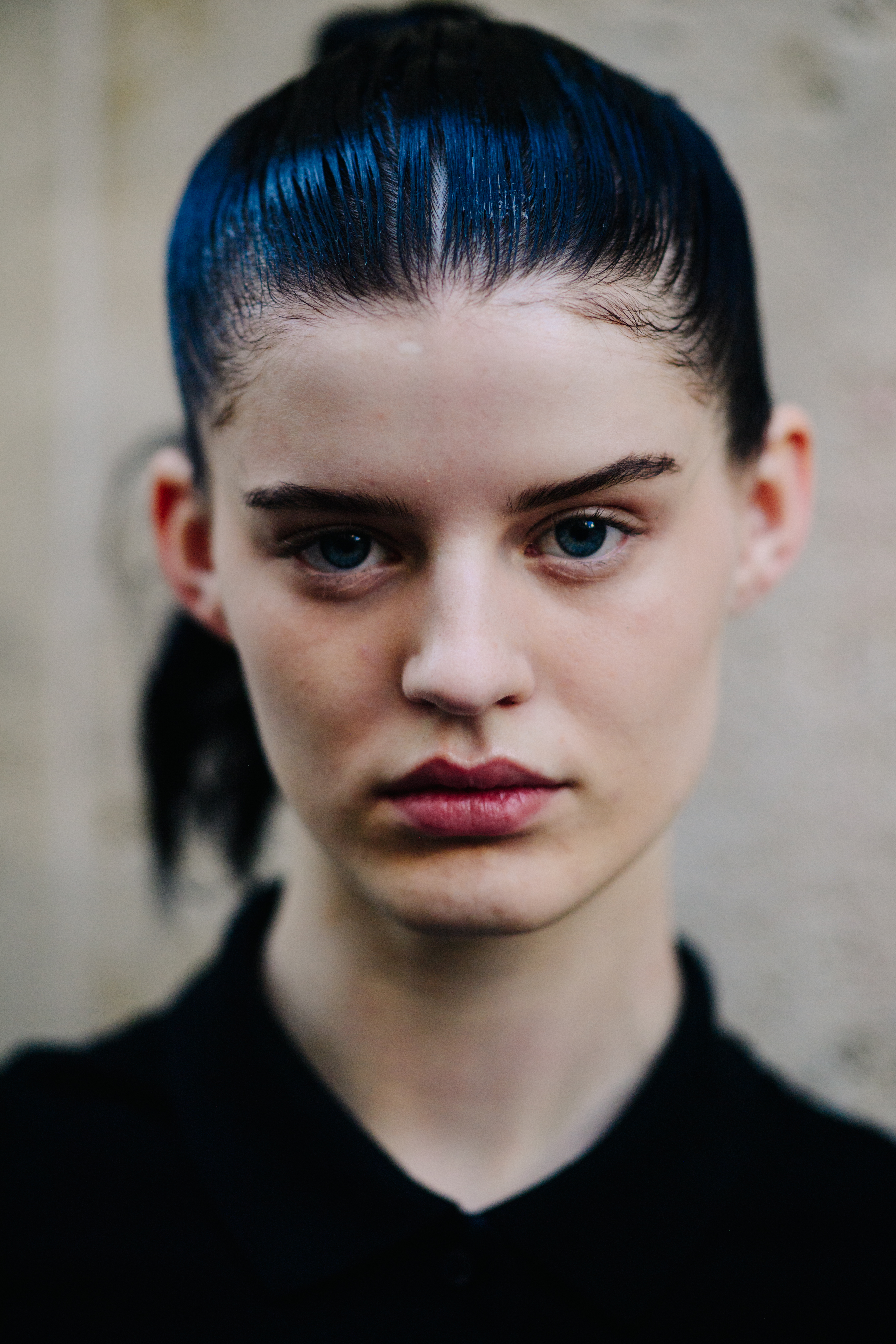 Portrait of a young female model