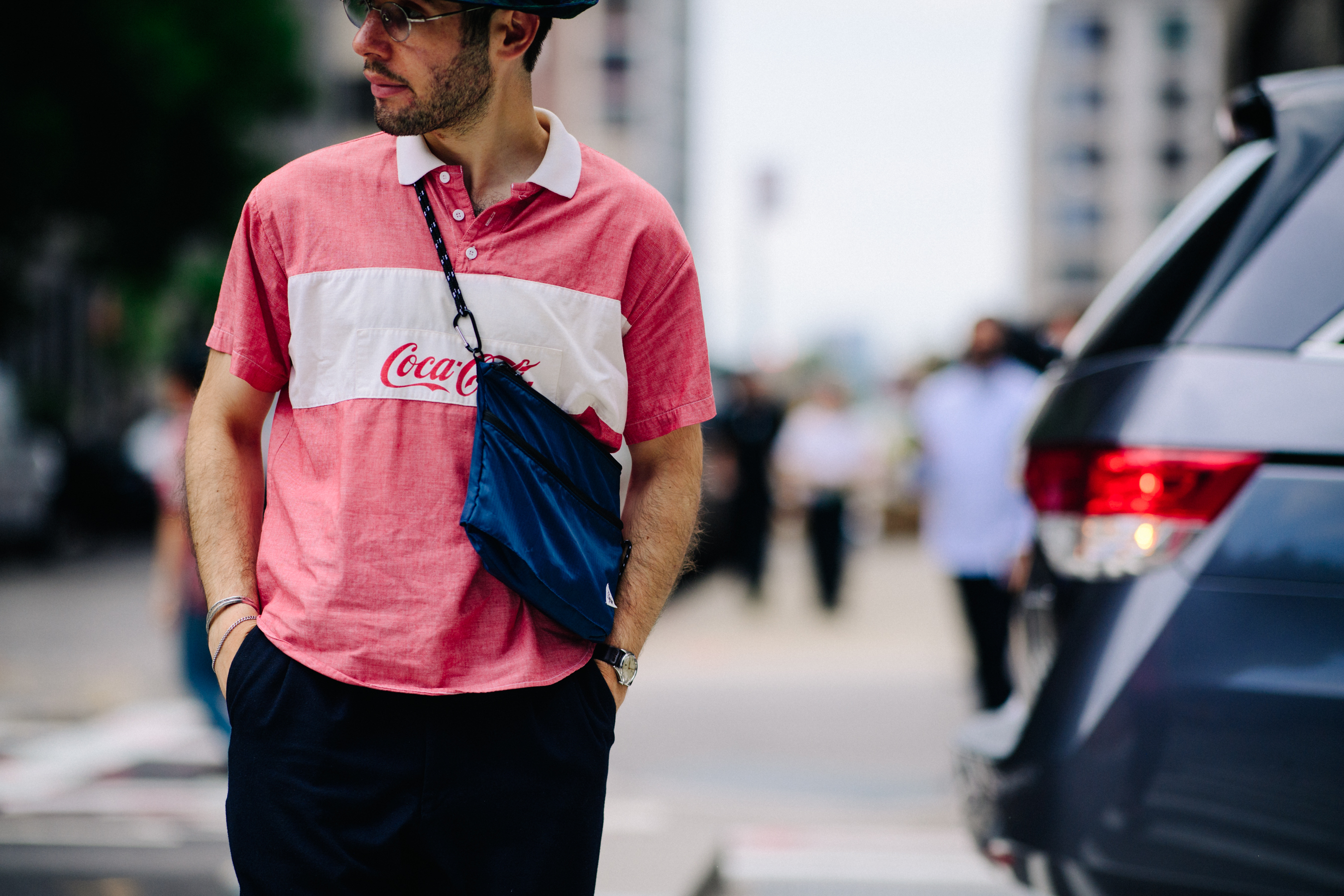 Style influencer wearing Coca-Cola t-shirt