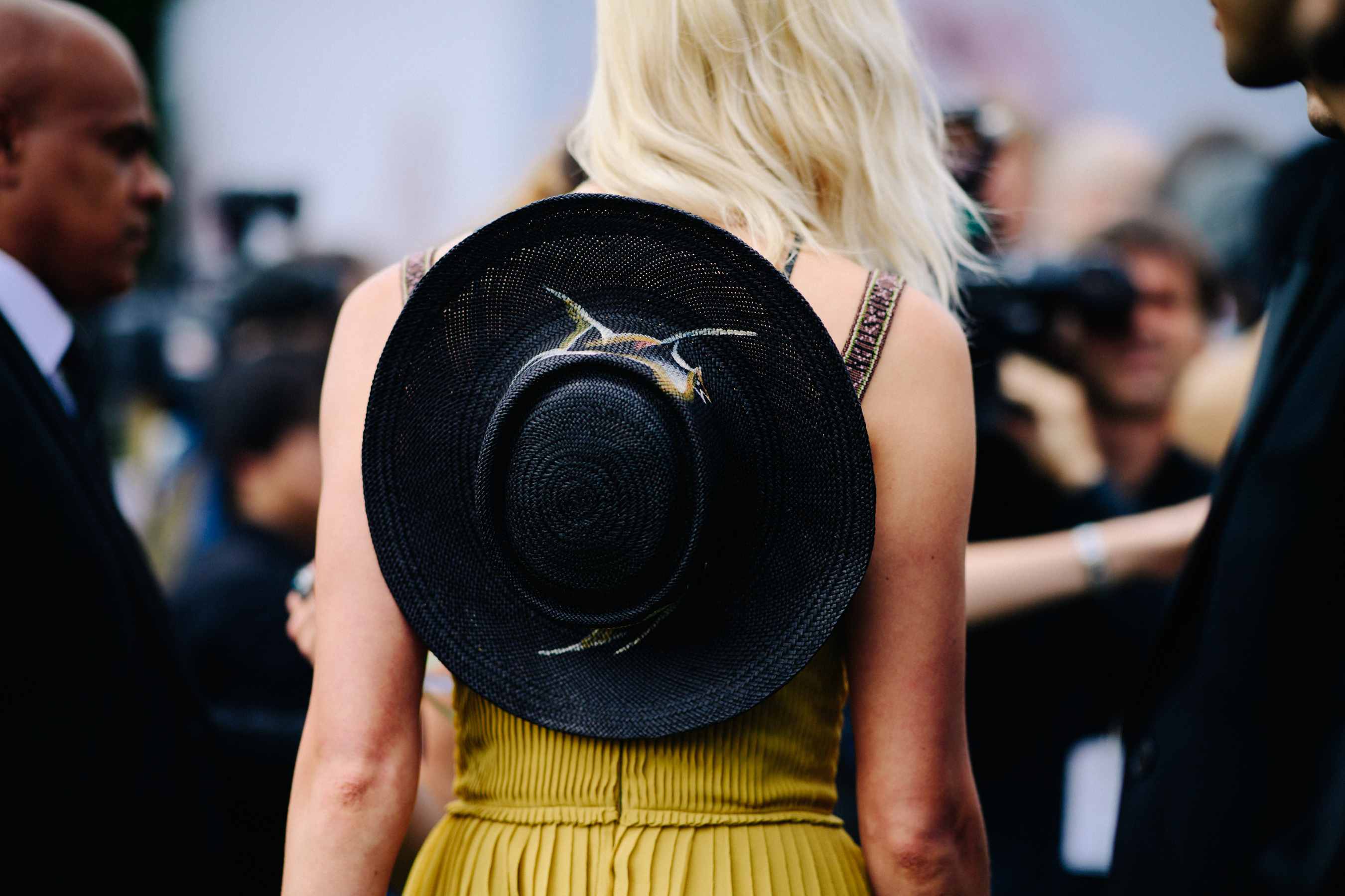 Woman wearing Christian Dior resort dress