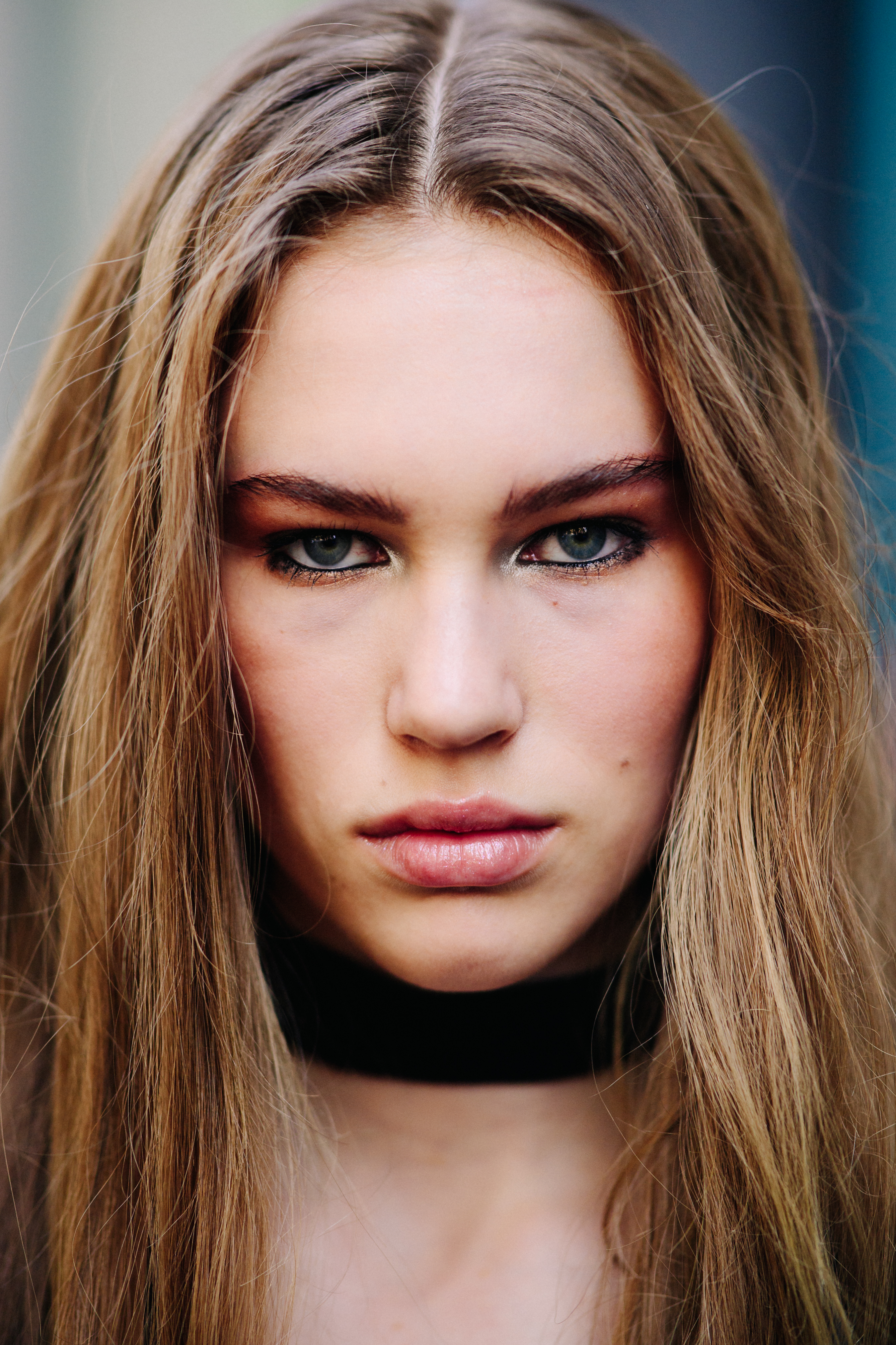 Portrait of a young female model