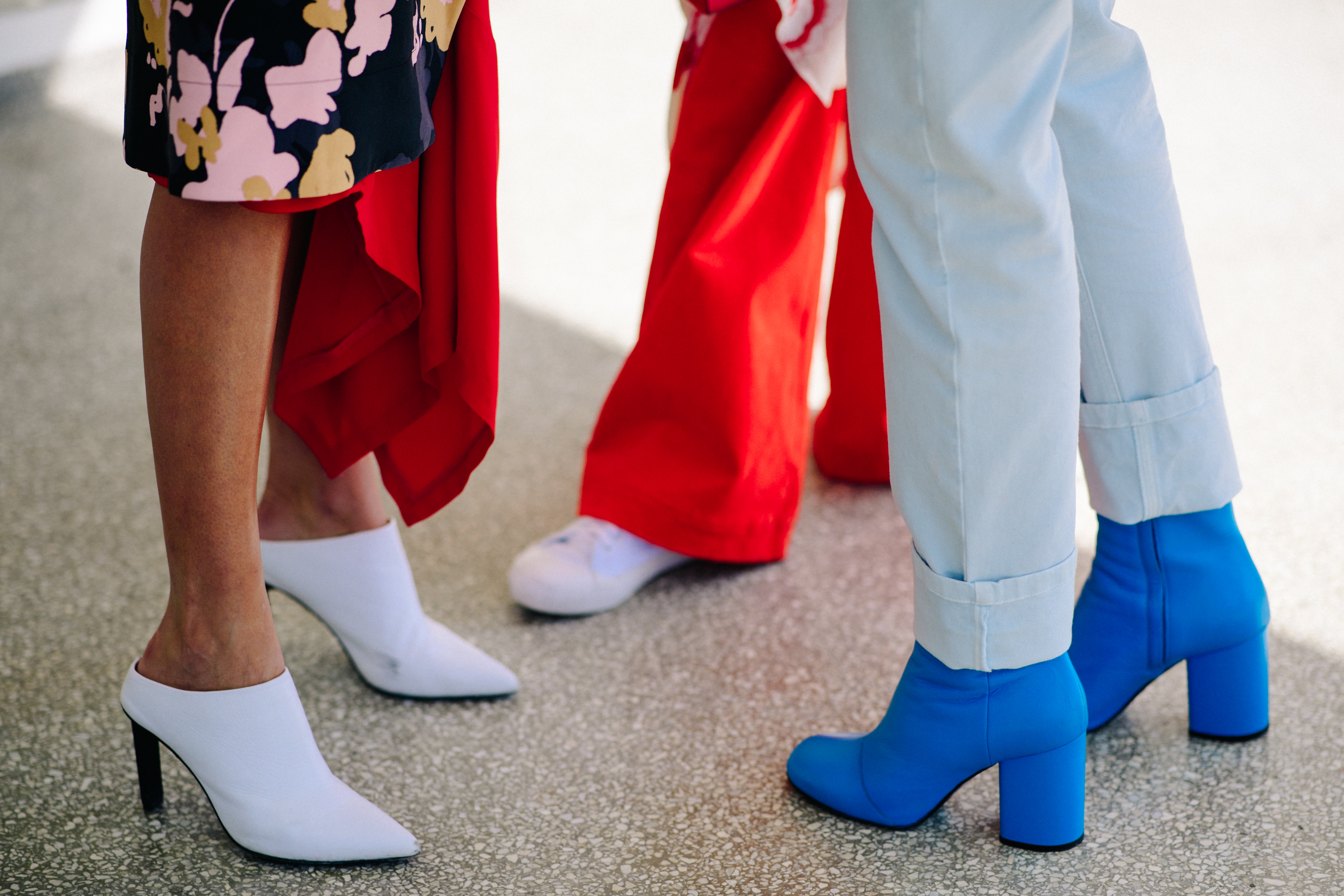 Group of women wearing Maison Margiela boots